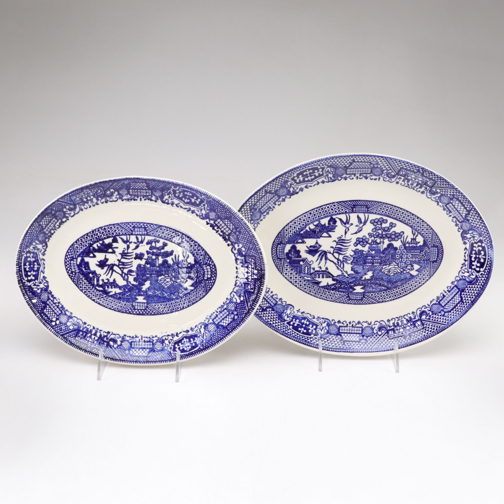 Royal China "Willow Ware" with Other Blue Willow Tableware