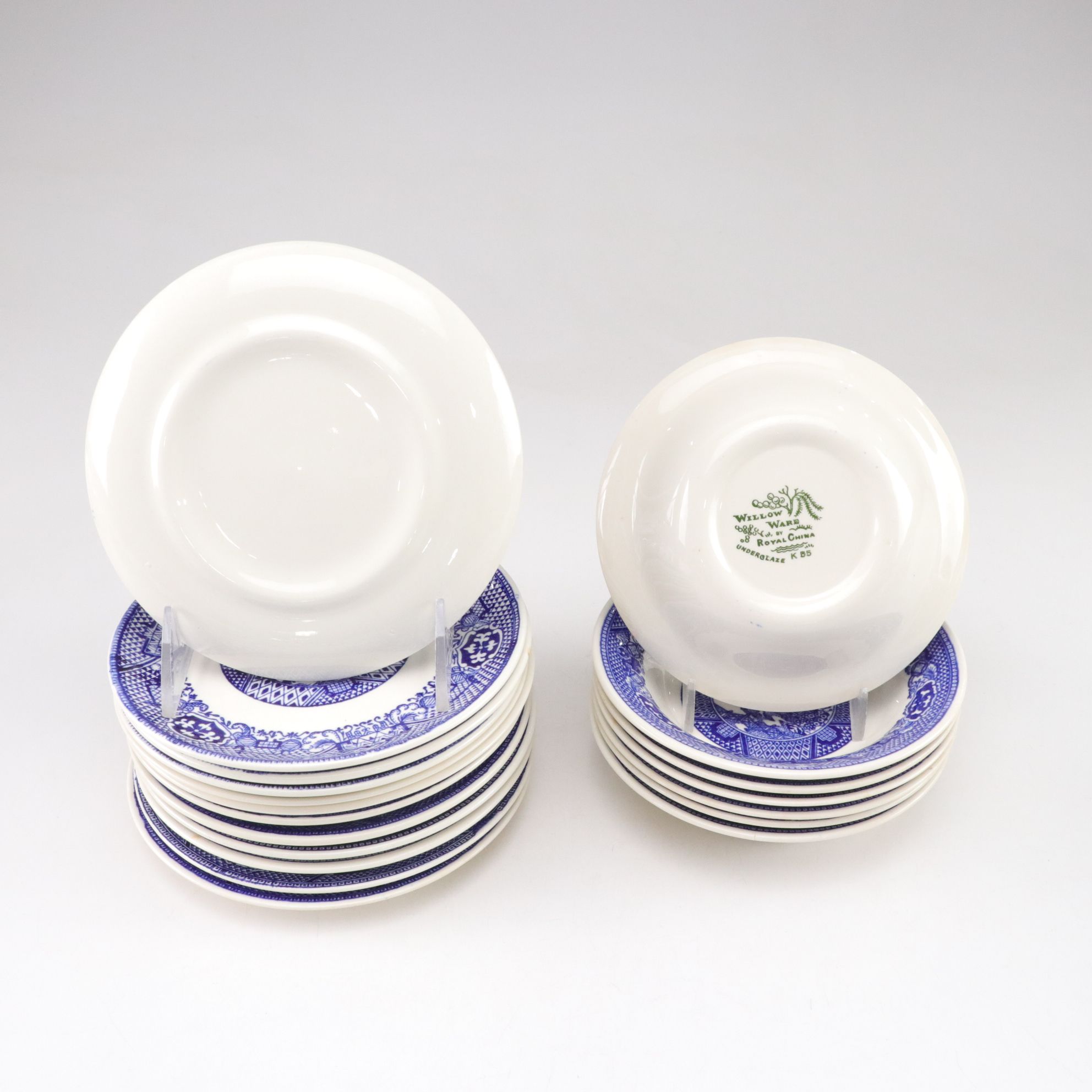 Royal China "Willow Ware" with Other Blue Willow Tableware