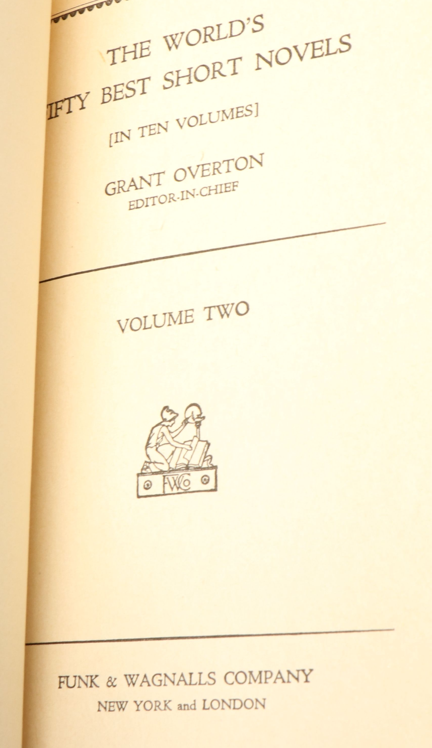 "The World's One Thousand Best Poems" and More Partial Sets