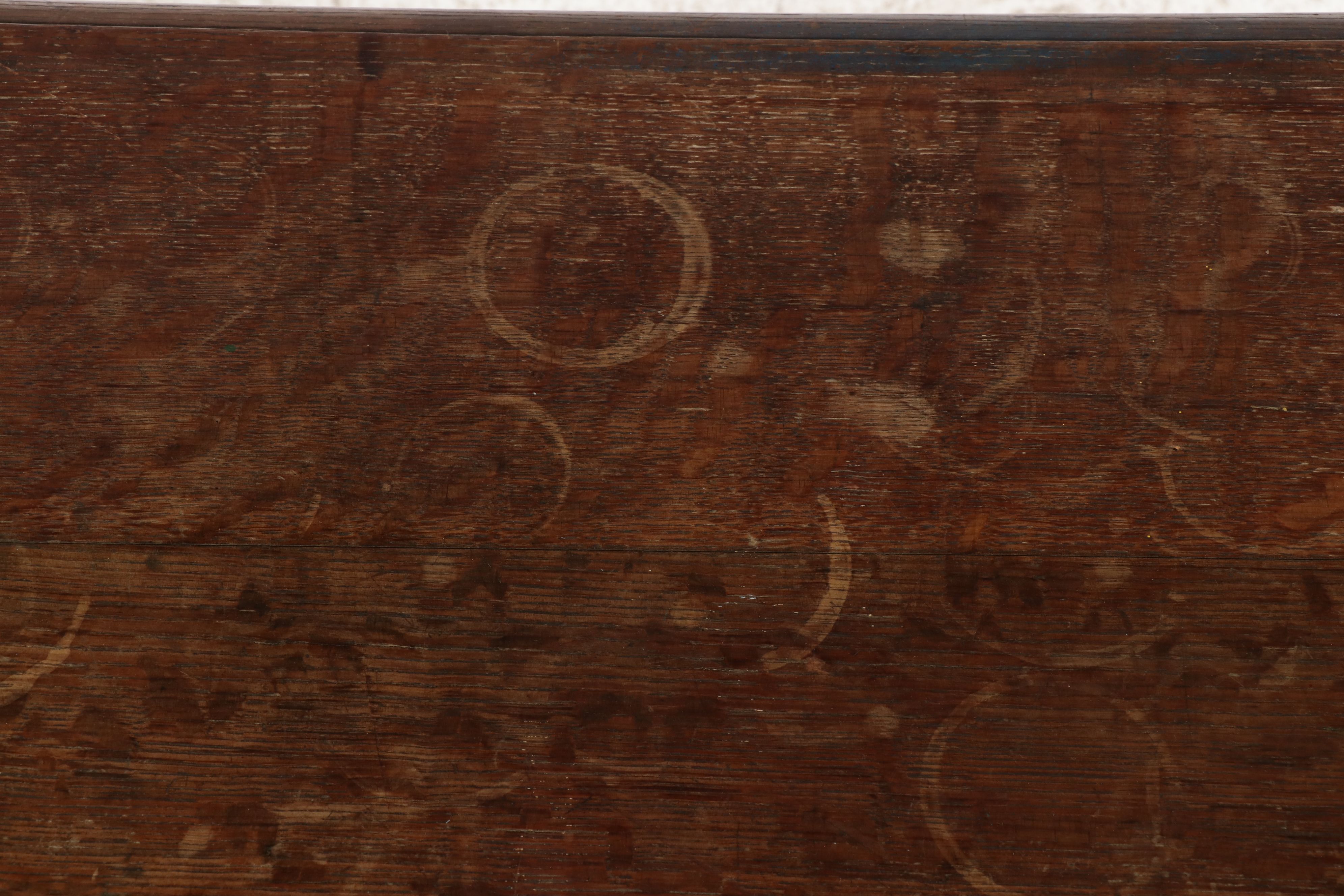 Renaissance Revival Quartersawn Oak Trestle Table