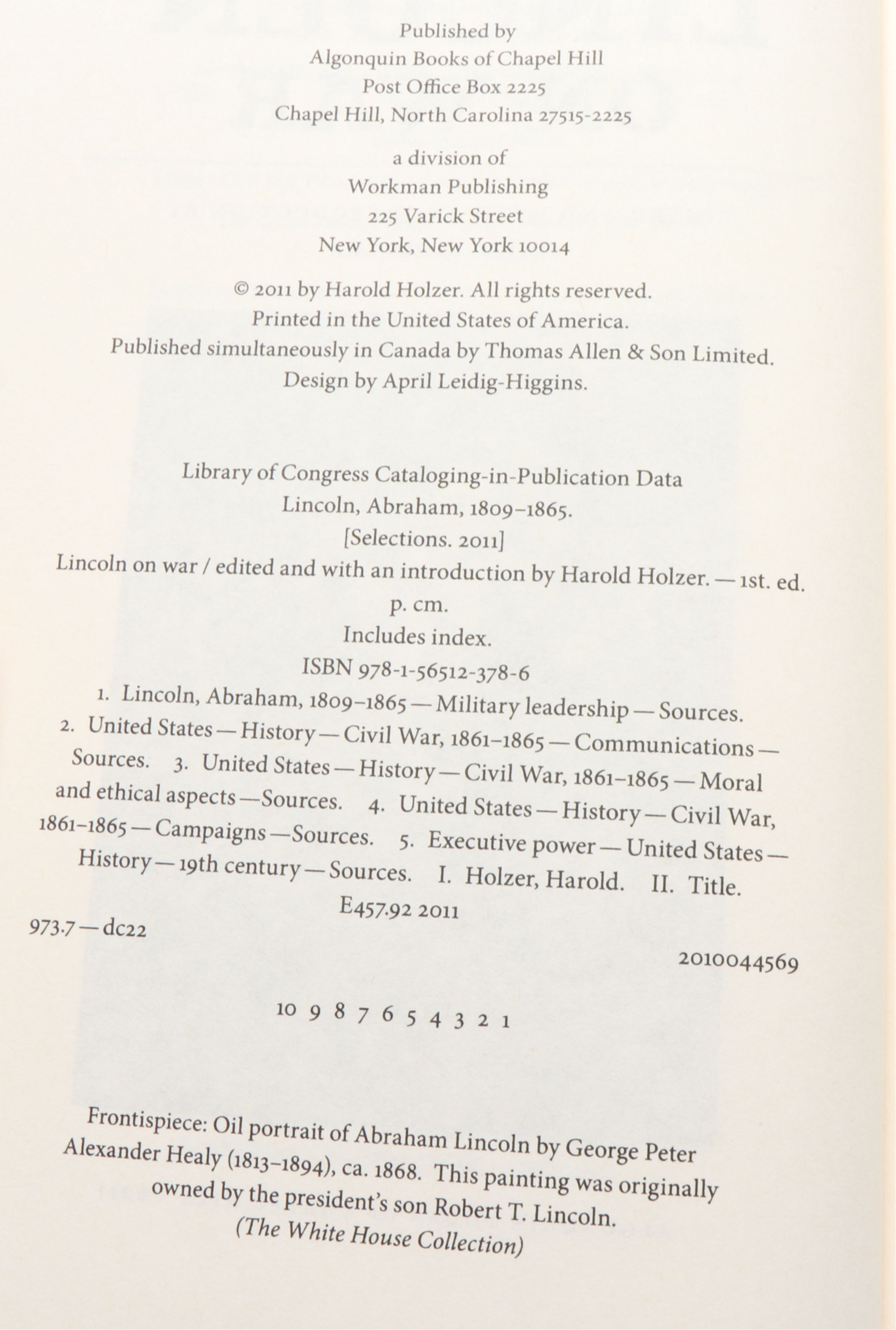 First Edition "A. Lincoln" by Ronald C. White and More Abraham Lincoln Books