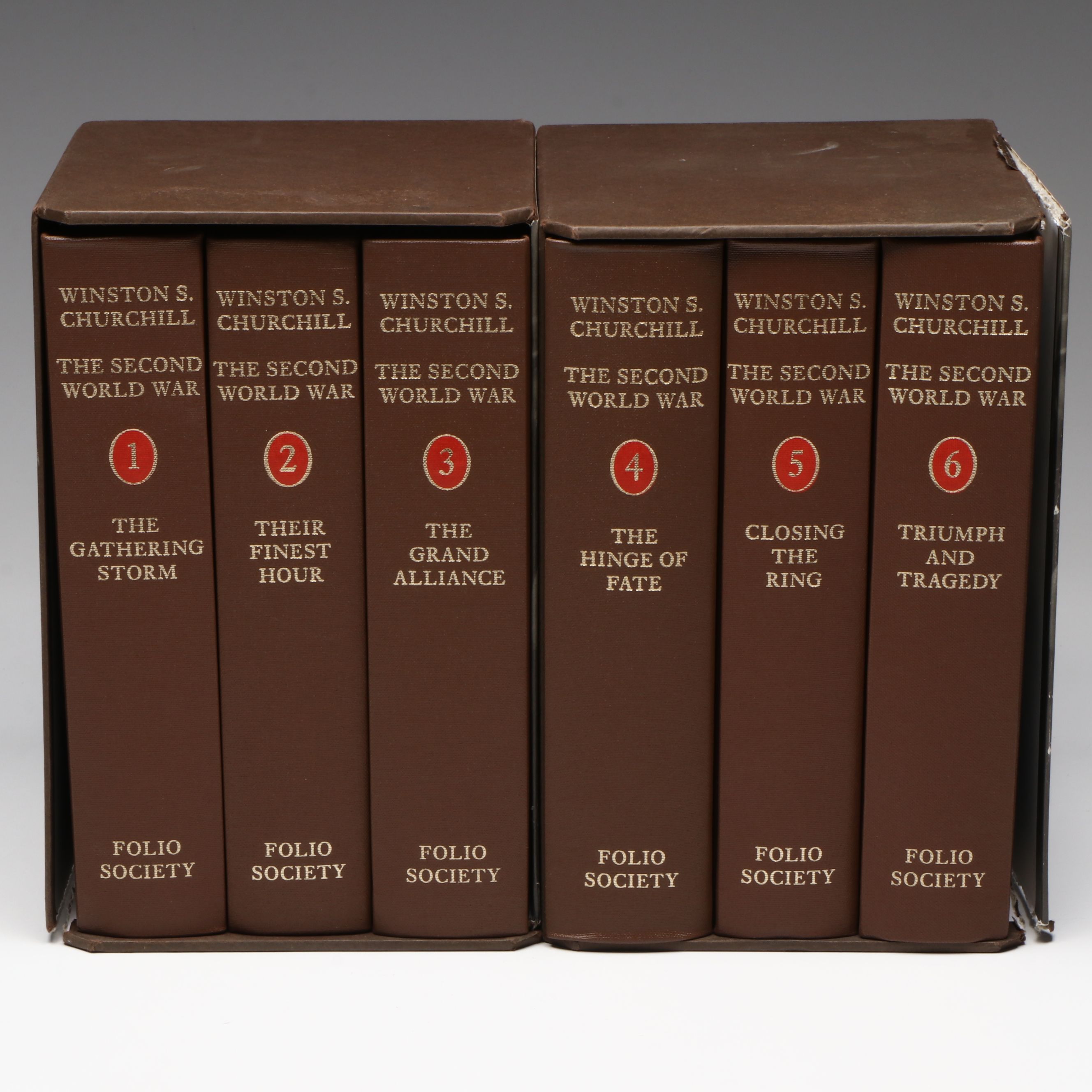 Folio Society "The Second World War" Complete Series by Winston S. Churchill