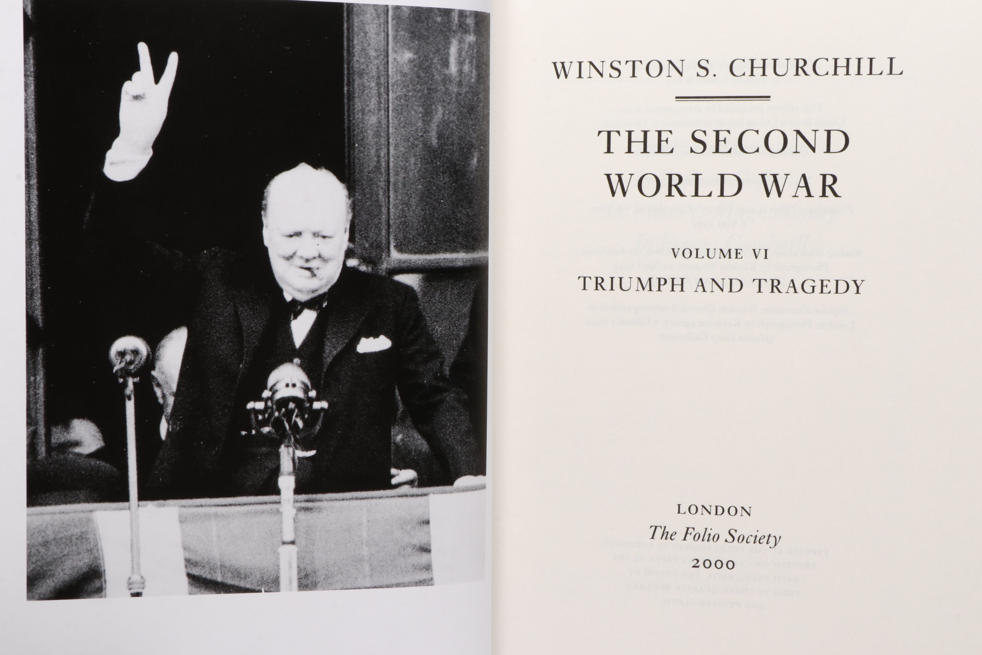 Folio Society "The Second World War" Complete Series by Winston S. Churchill