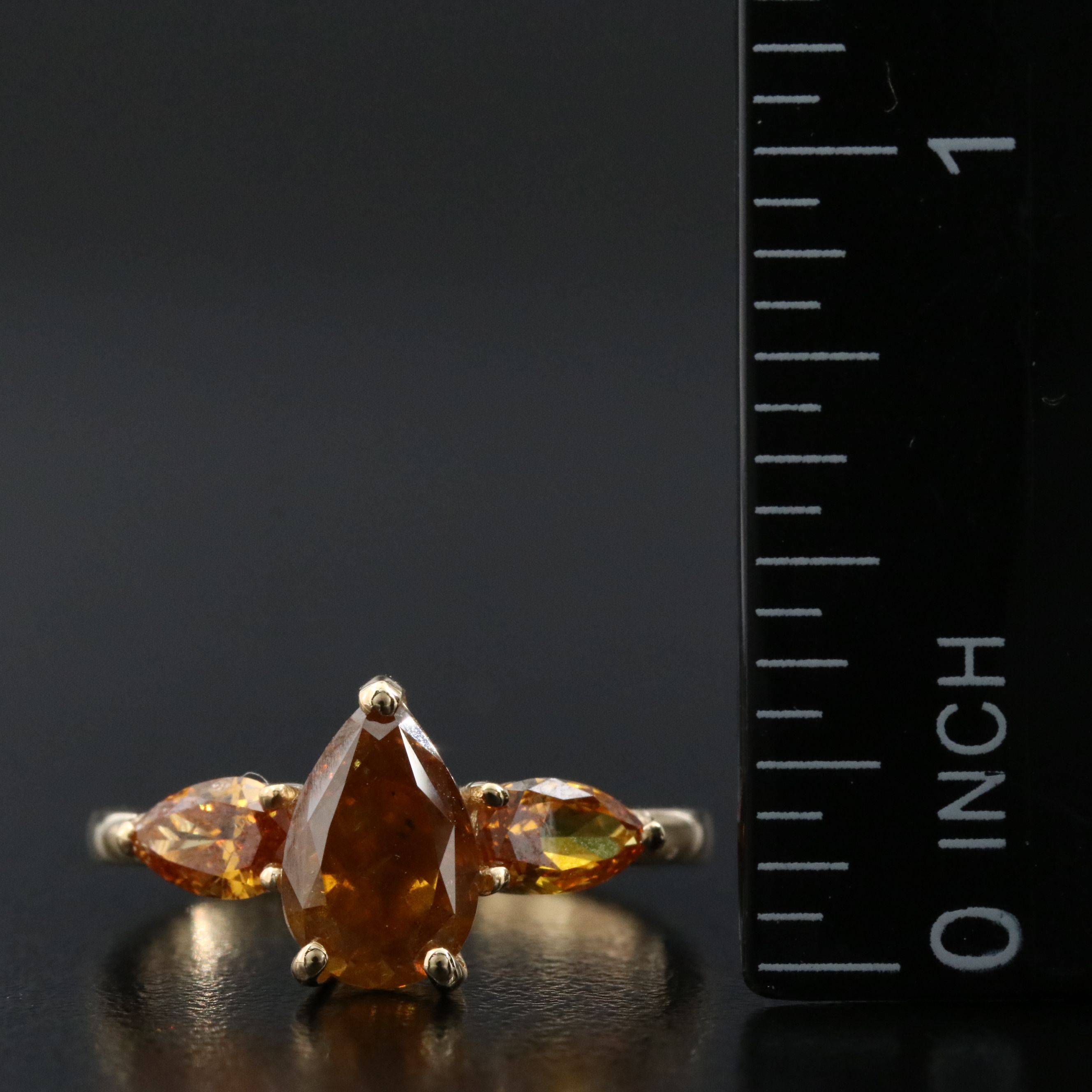 18K 2.67 CTW Fancy Diamond Ring with IGI Jewelry Report