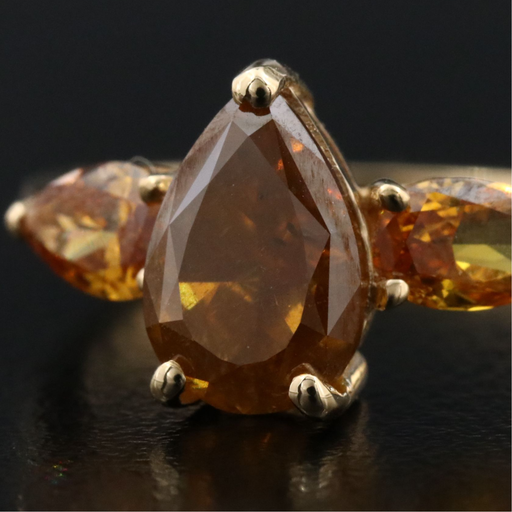 18K 2.67 CTW Fancy Diamond Ring with IGI Jewelry Report