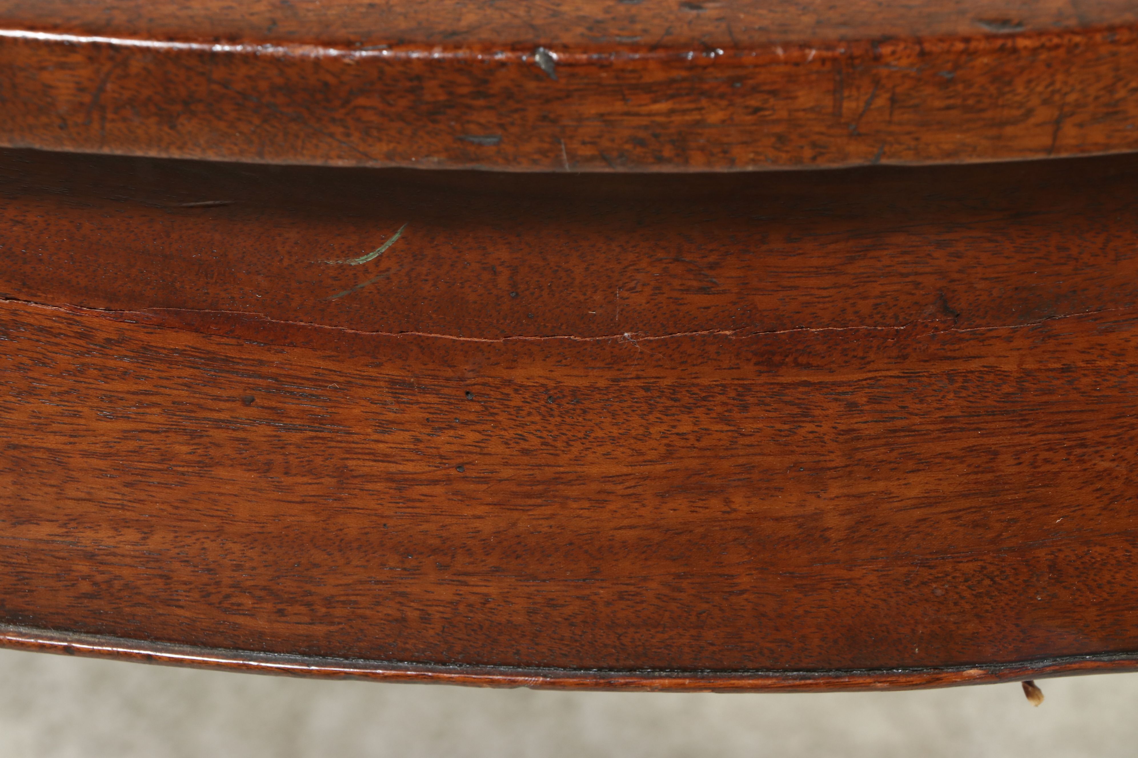 Hepplewhite Style Mahogany Demilune Console Table, Late 19th/Early 20th Century