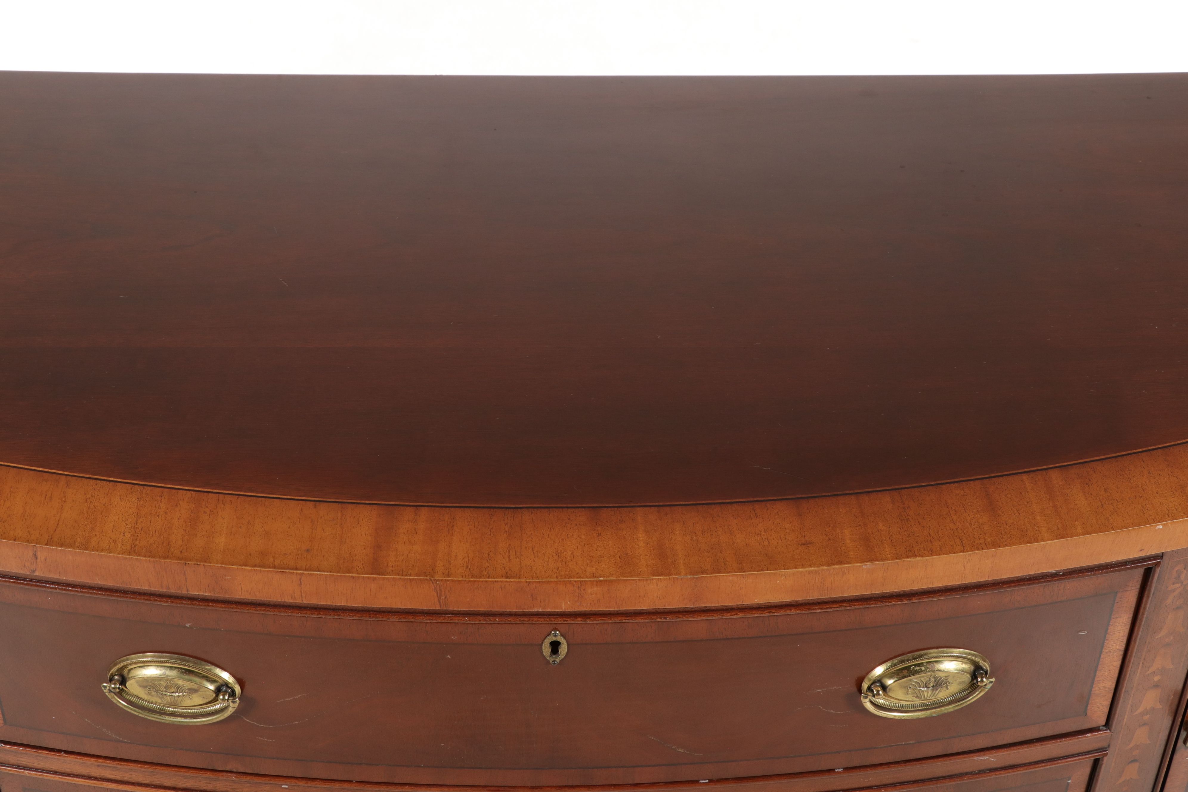 Ethan Allen Hepplewhite Style Mahogany Sideboard, 1995