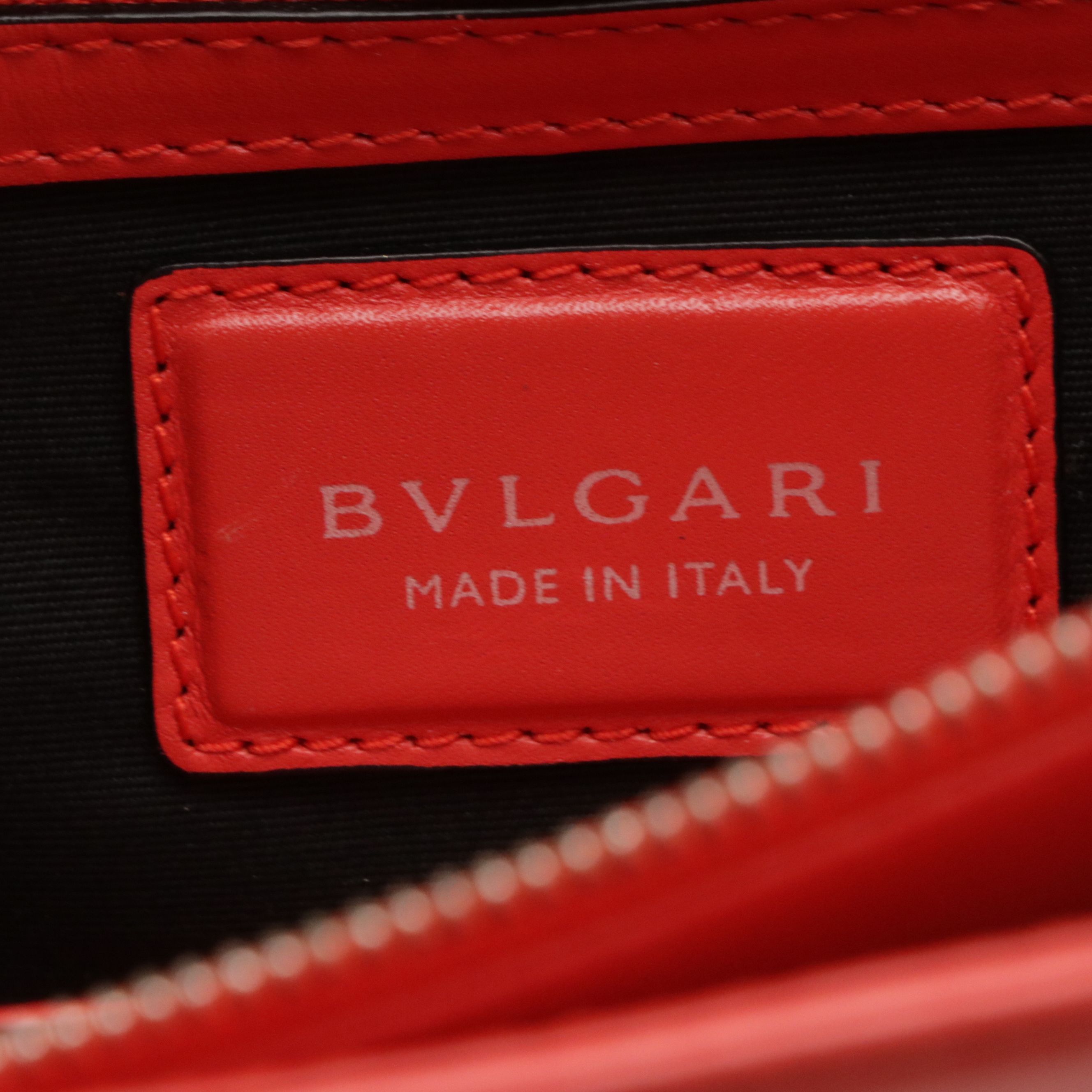 BVLGARI Serpenti Forever Chain Strap Bag in Calf Leather with Surface Detailing