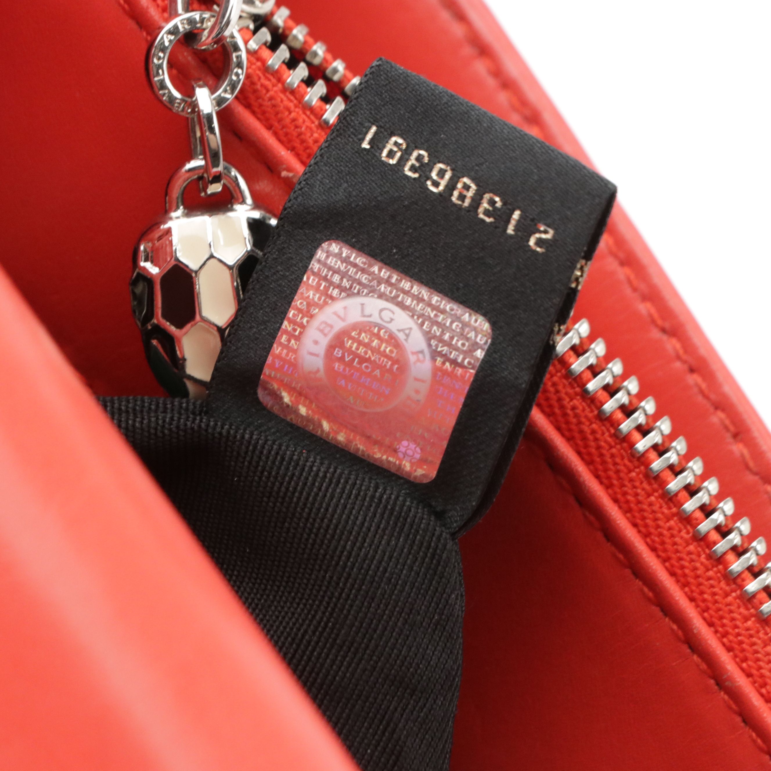 BVLGARI Serpenti Forever Chain Strap Bag in Calf Leather with Surface Detailing