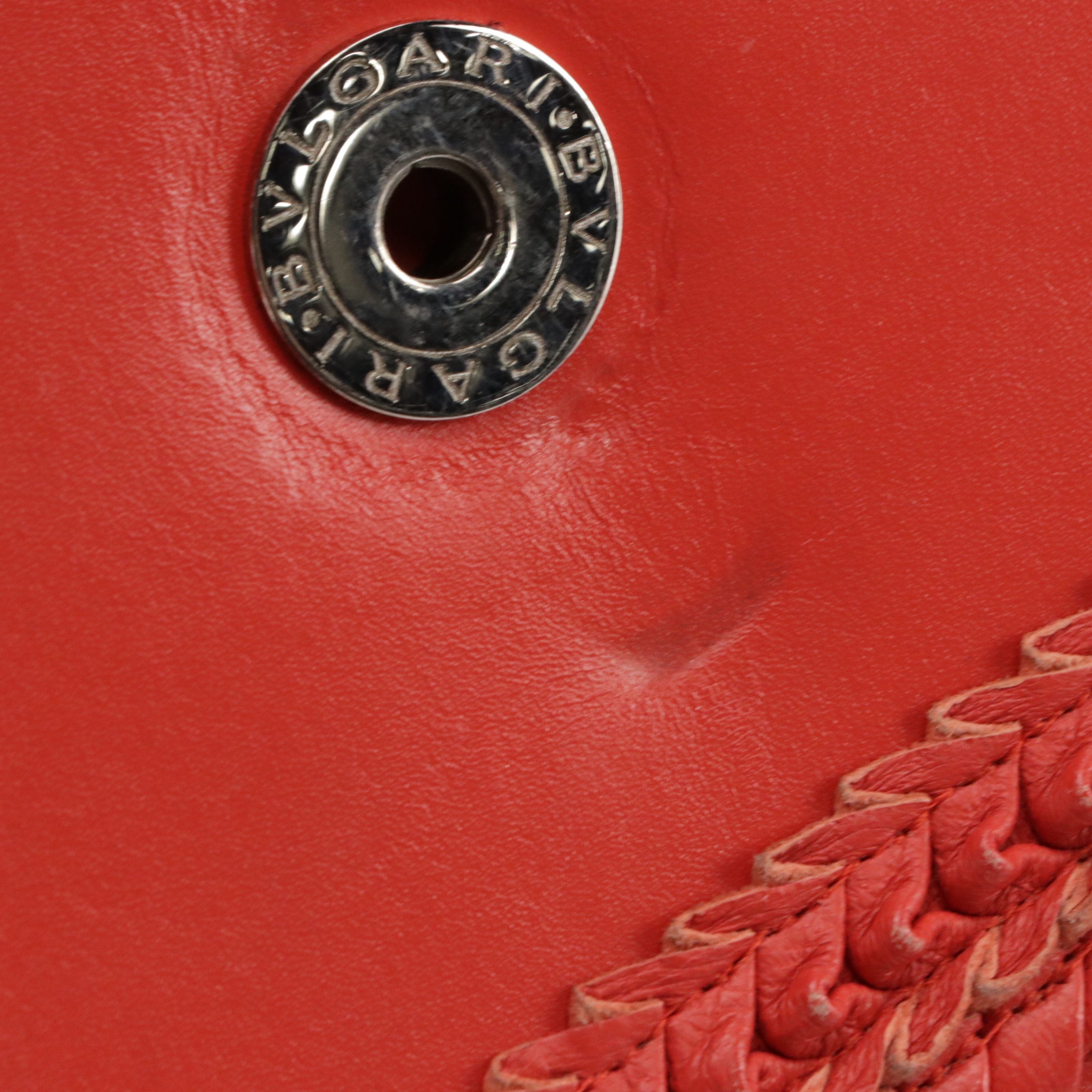 BVLGARI Serpenti Forever Chain Strap Bag in Calf Leather with Surface Detailing
