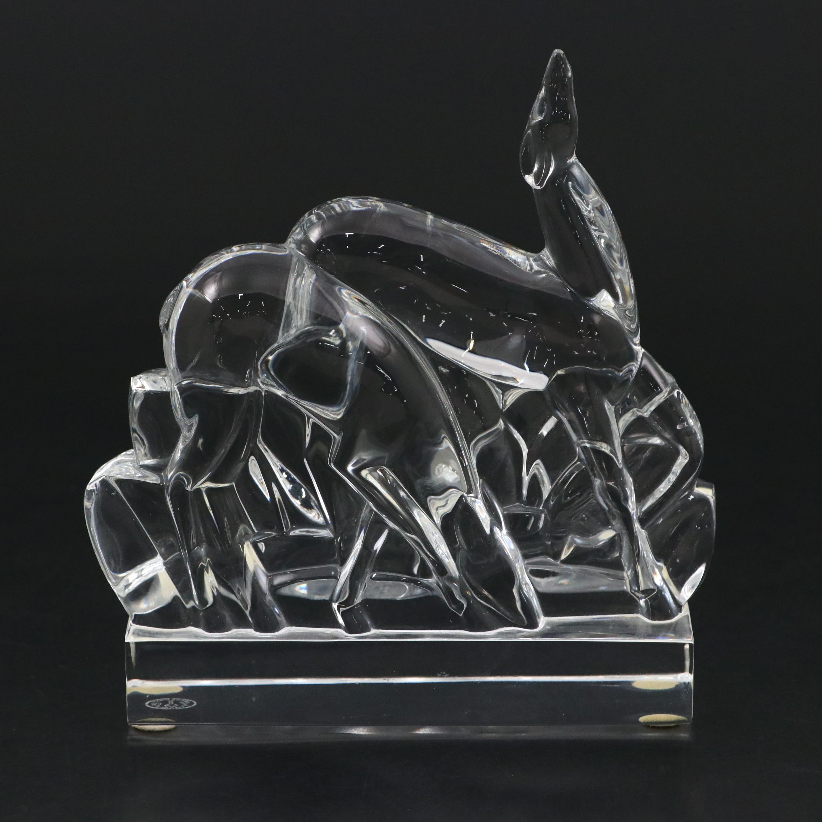 Baccarat "Gazelles" Crystal Figurine
