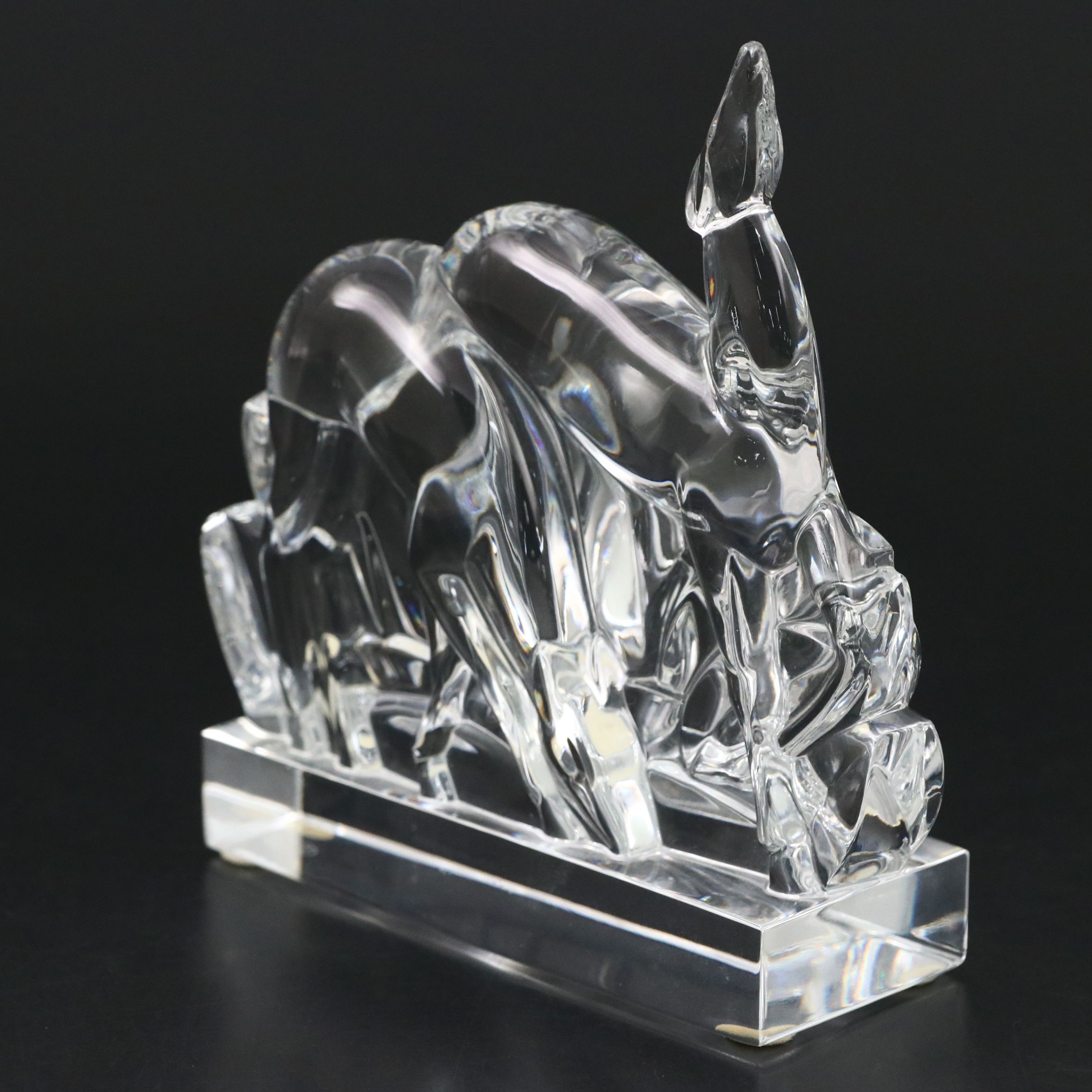 Baccarat "Gazelles" Crystal Figurine