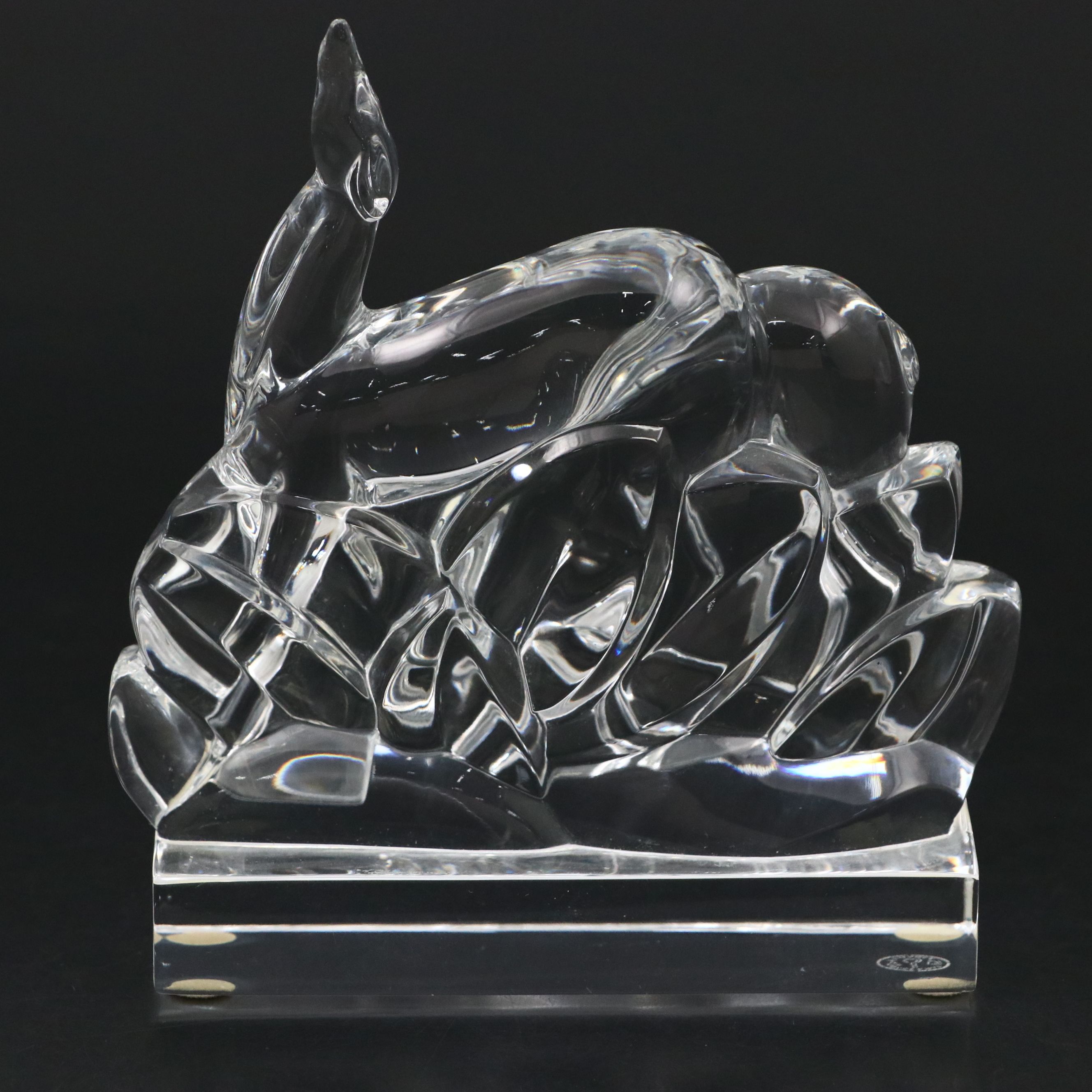 Baccarat "Gazelles" Crystal Figurine