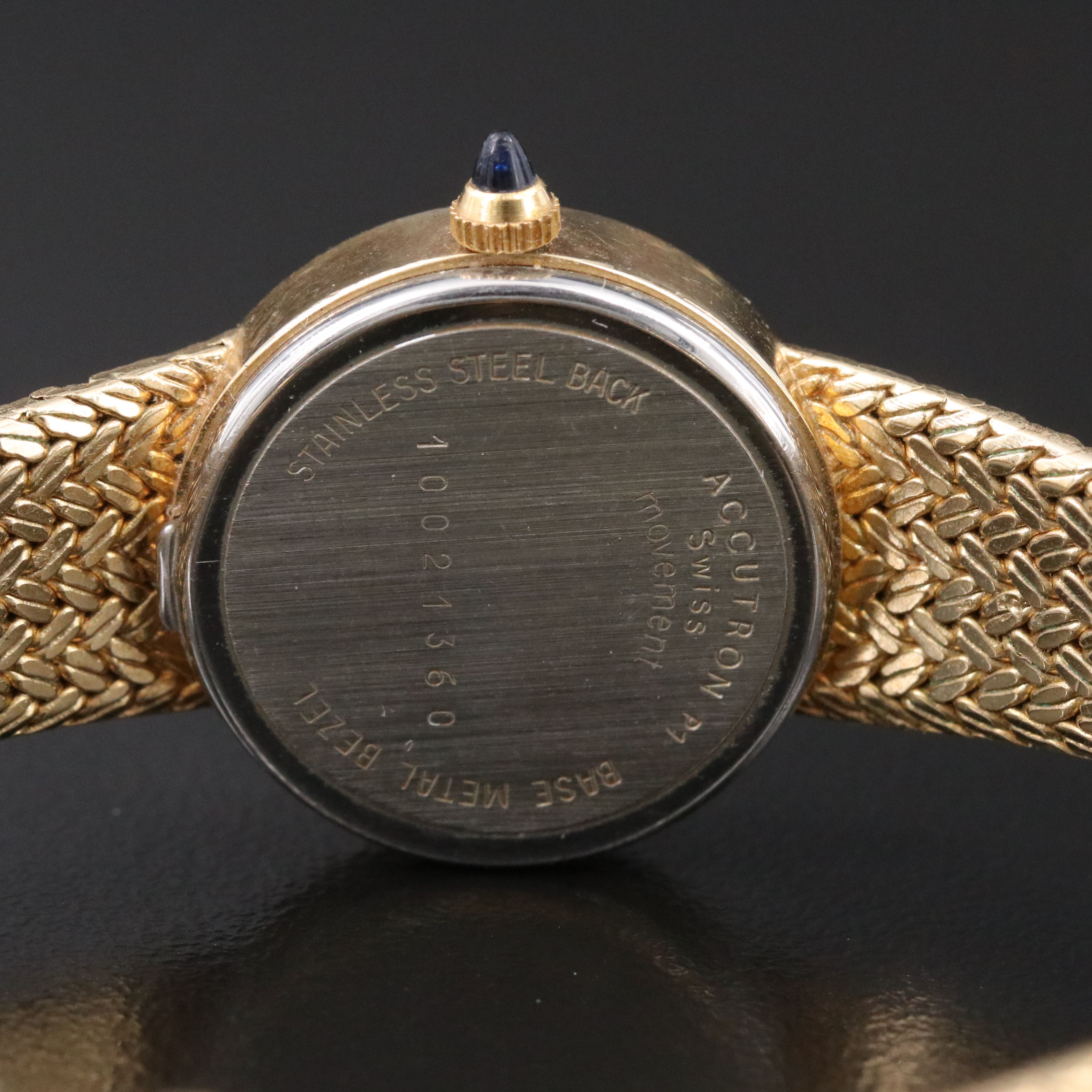 1981 Bulova Accutron Gold-Tone Swiss Quartz Watch