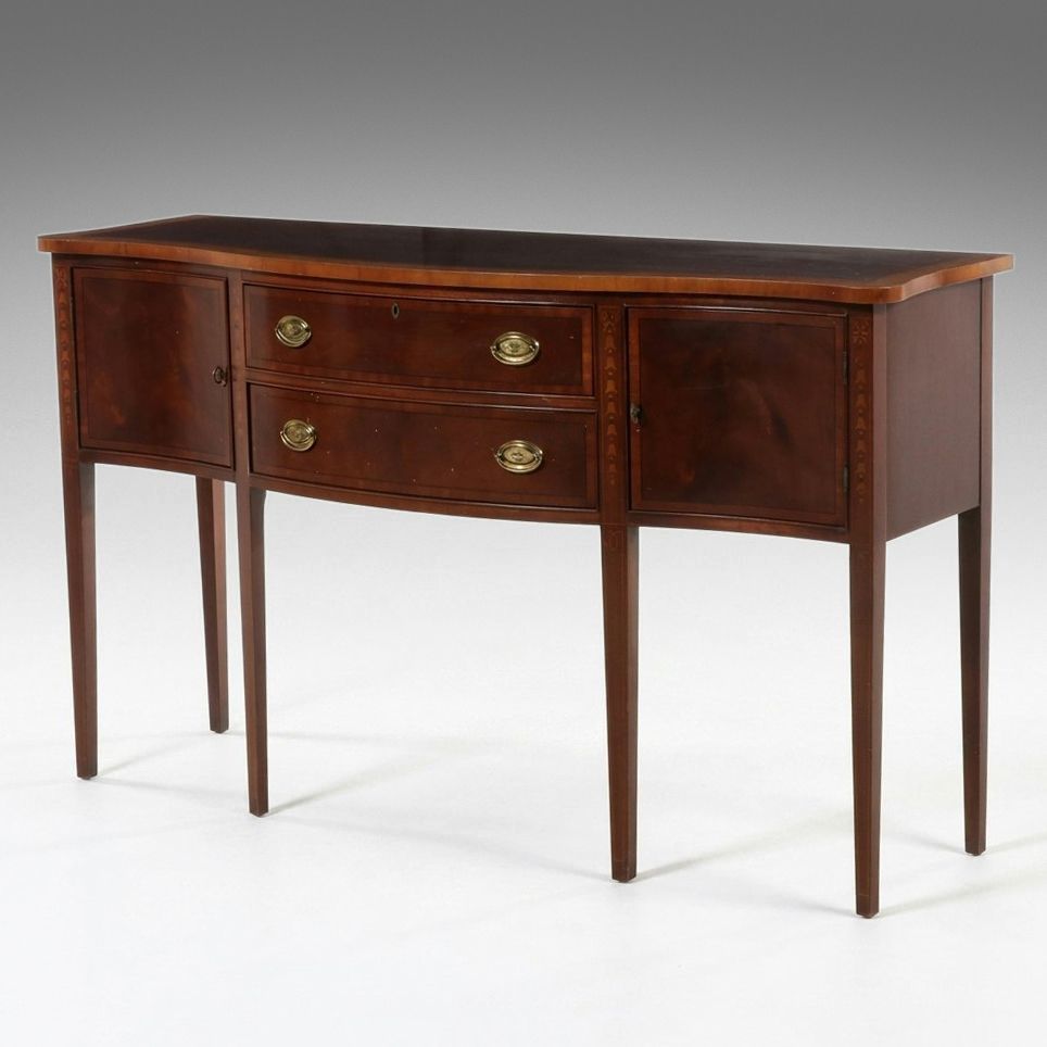 Ethan Allen Hepplewhite Style Mahogany Sideboard, 1995