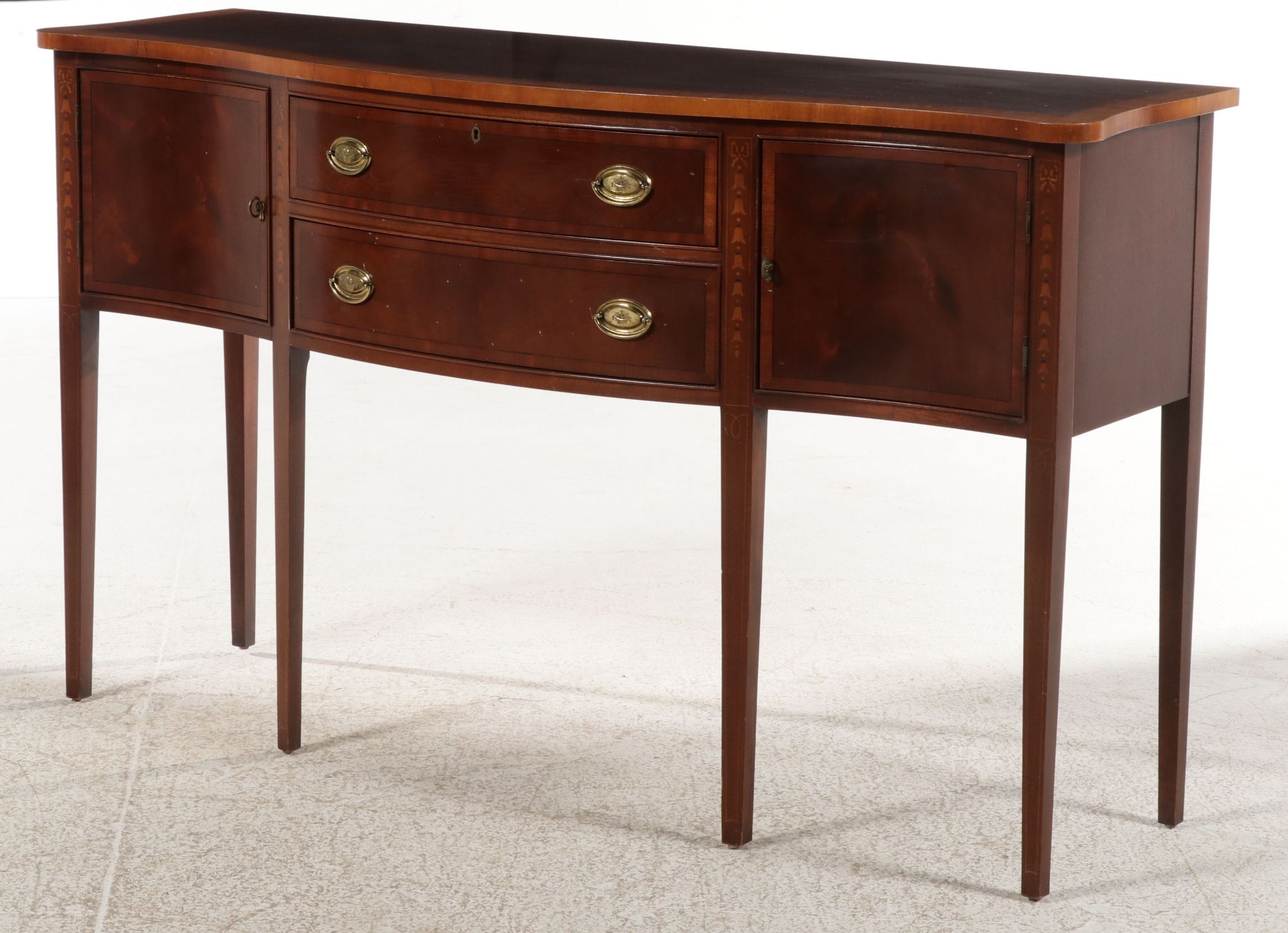Ethan Allen Hepplewhite Style Mahogany Sideboard, 1995