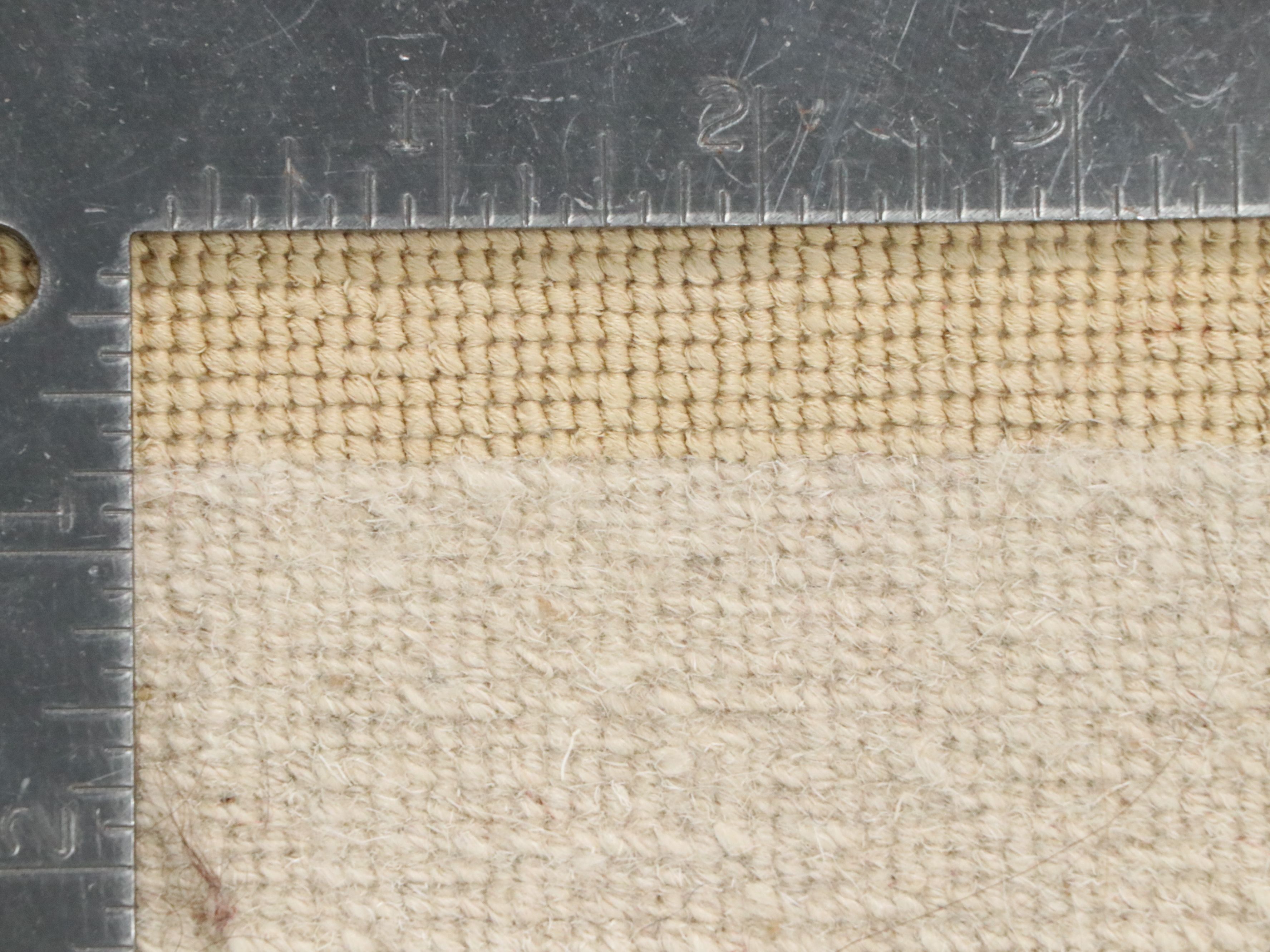13'4 x 17'3 Hand-Loomed Contemporary Damask Style Room-Sized Rug