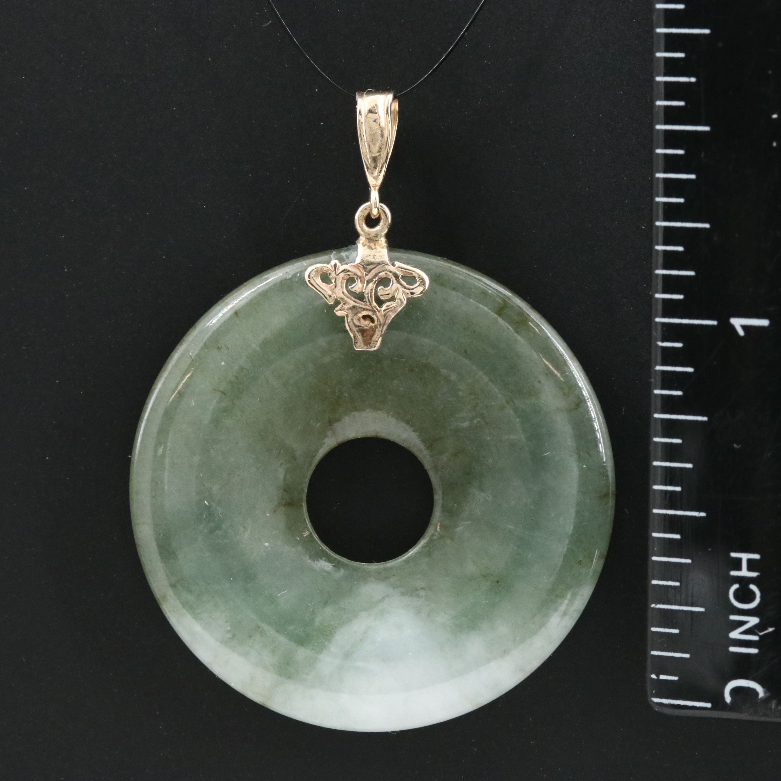 14K Jadeite Pendant