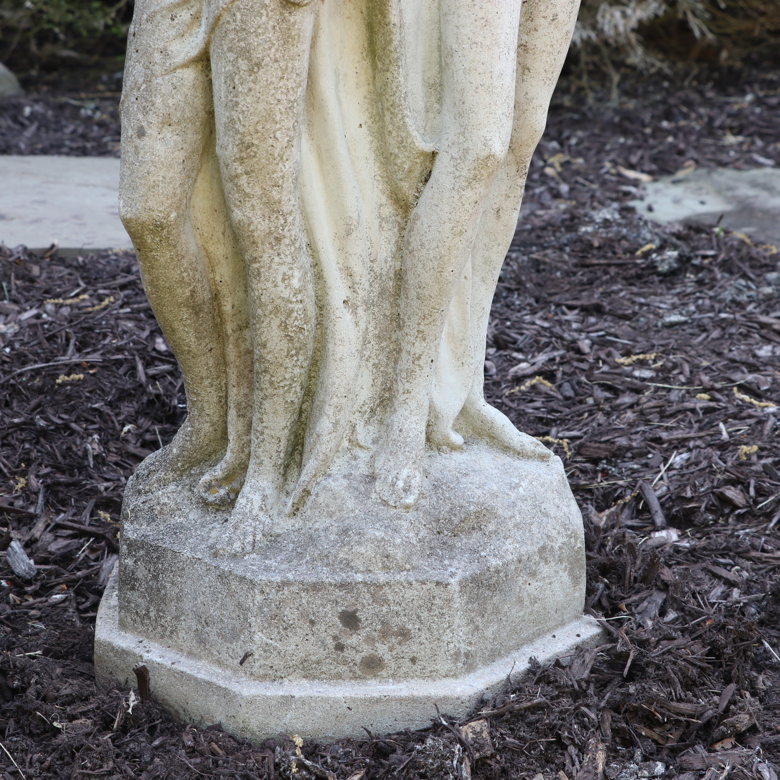 Neoclassical Three Graces Sculptural Garden Pedestal