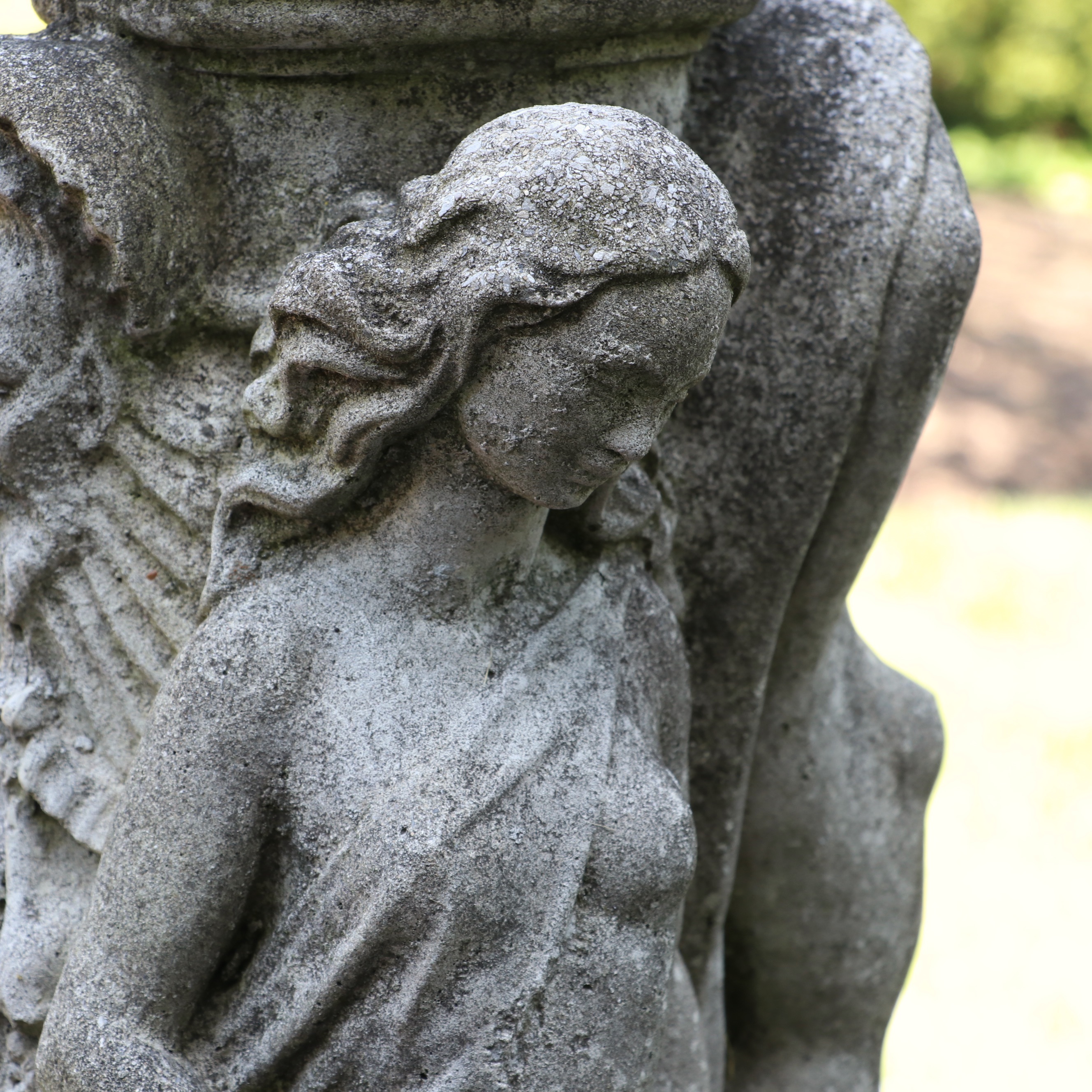 Neoclassical Three Graces Sculptural Garden Pedestal