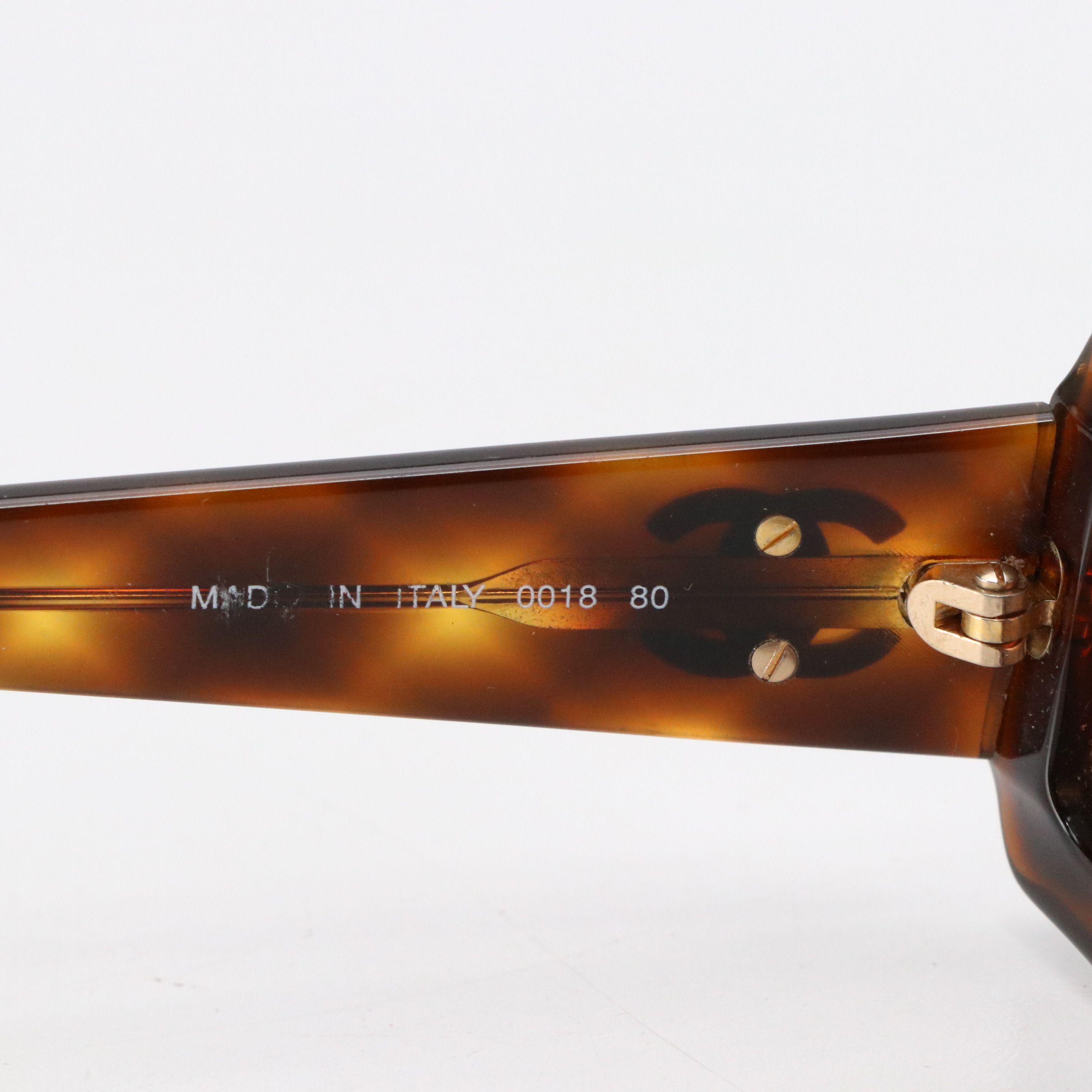 Chanel Boutique CC Havana Sunglasses, Vintage