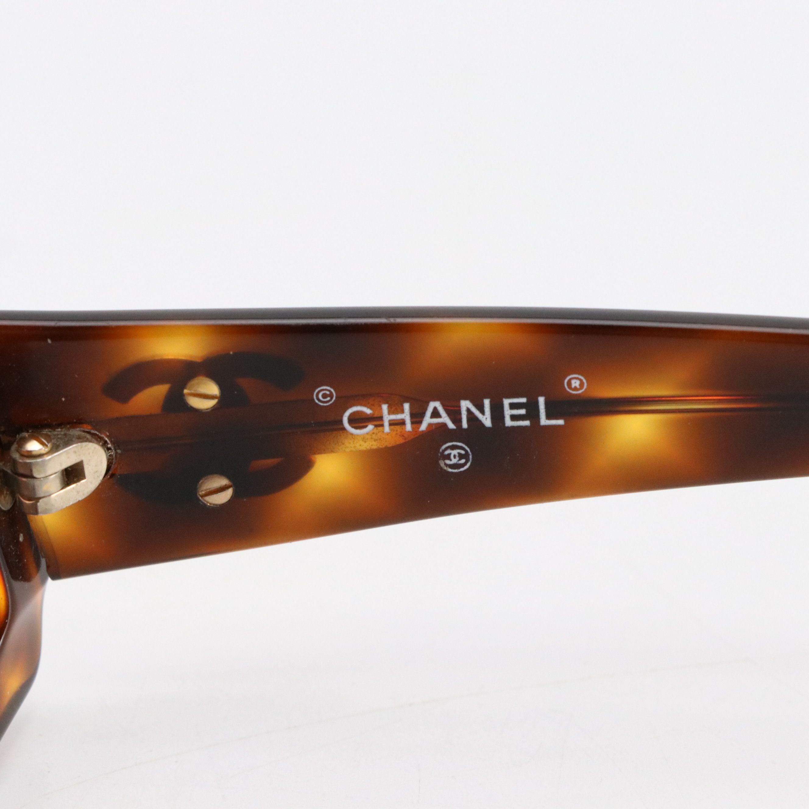 Chanel Boutique CC Havana Sunglasses, Vintage
