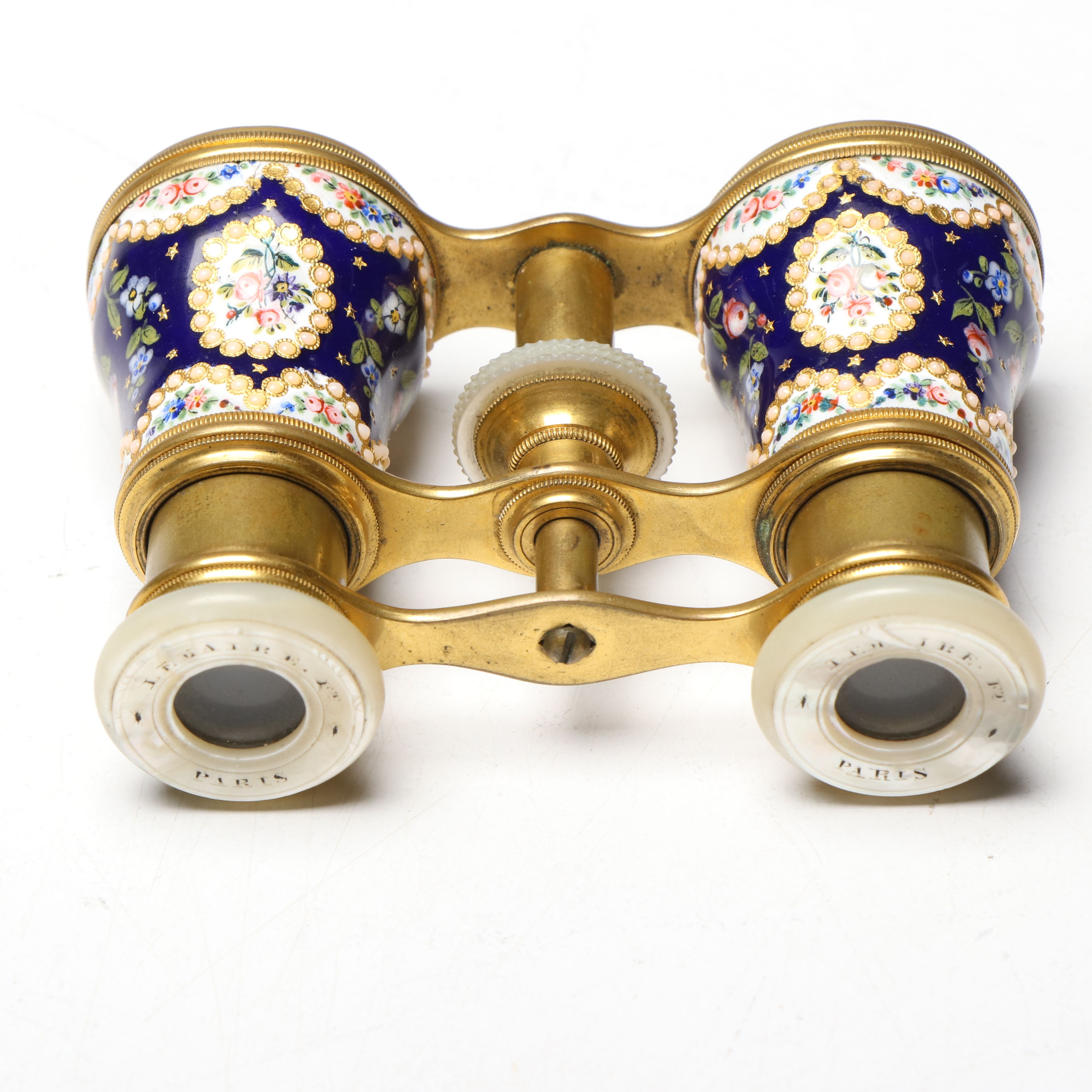 Lemaire Paris Floral Enamel and Mother-of-Pearl Opera Glasses