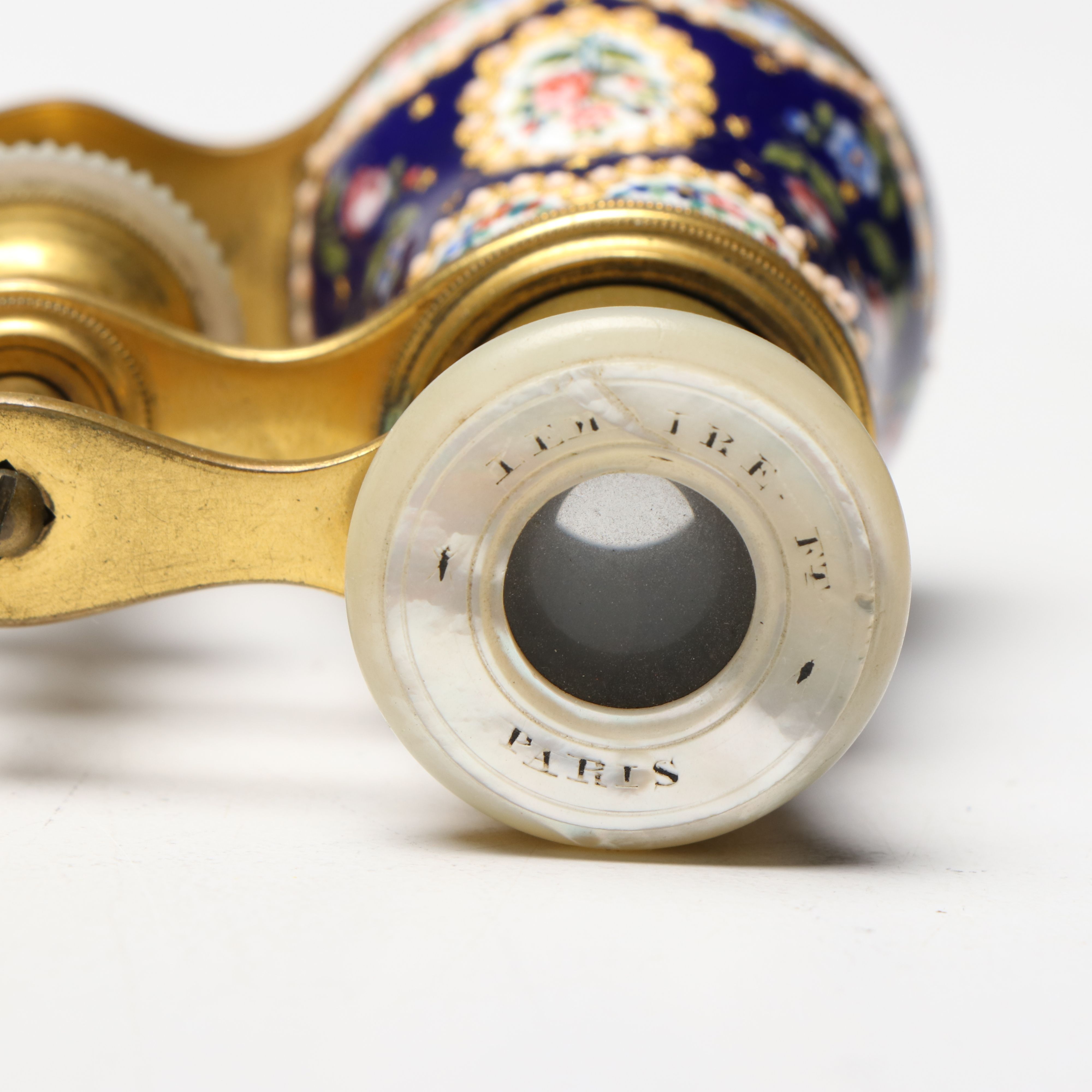 Lemaire Paris Floral Enamel and Mother-of-Pearl Opera Glasses