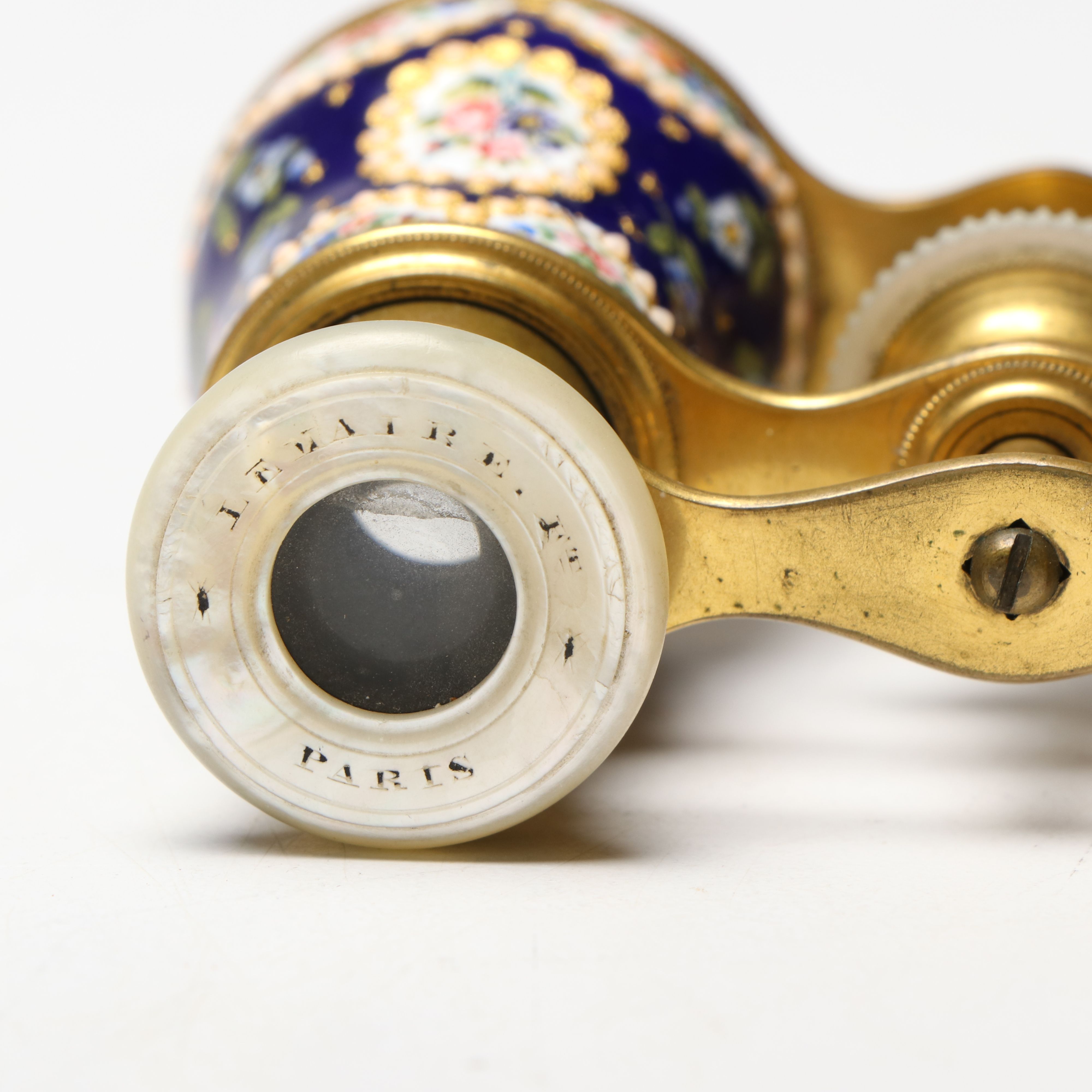 Lemaire Paris Floral Enamel and Mother-of-Pearl Opera Glasses