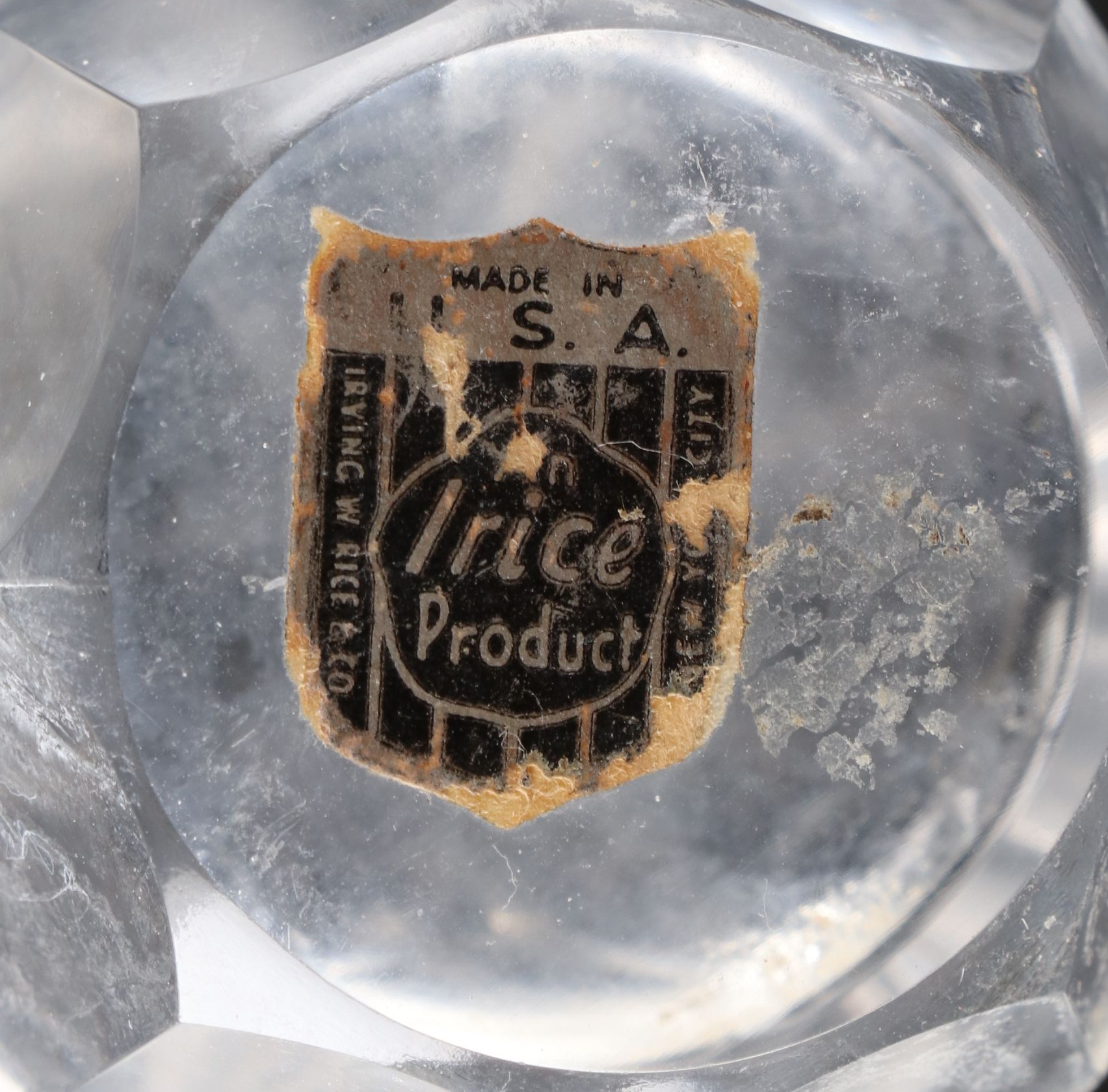 Irving W. Rice & Co. Glass Shakers with Sterling Caps, Early to Mid-20th C.