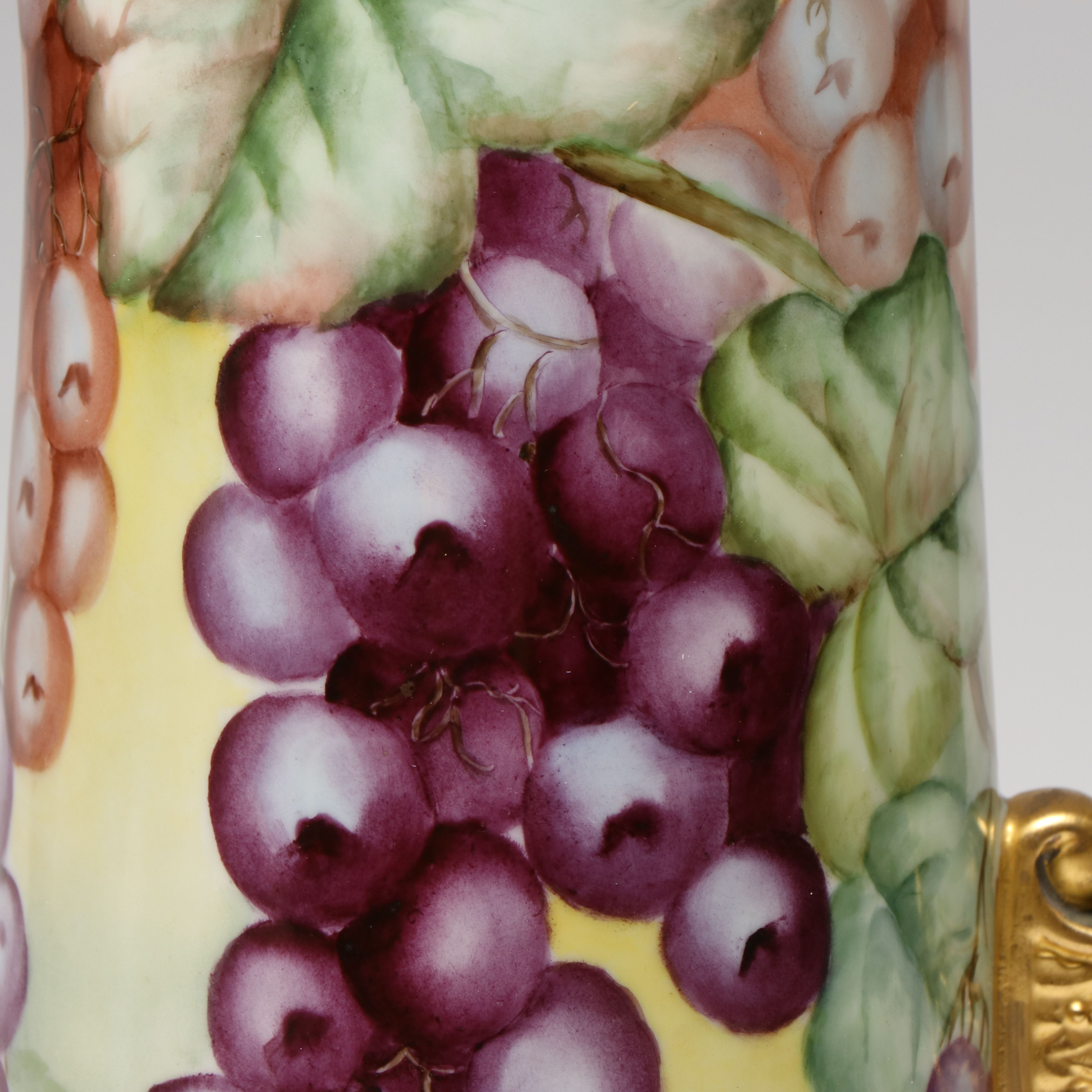 Belleek Ceramic Arts Company Hand-Painted Gilt Porcelain Pitcher, Antique