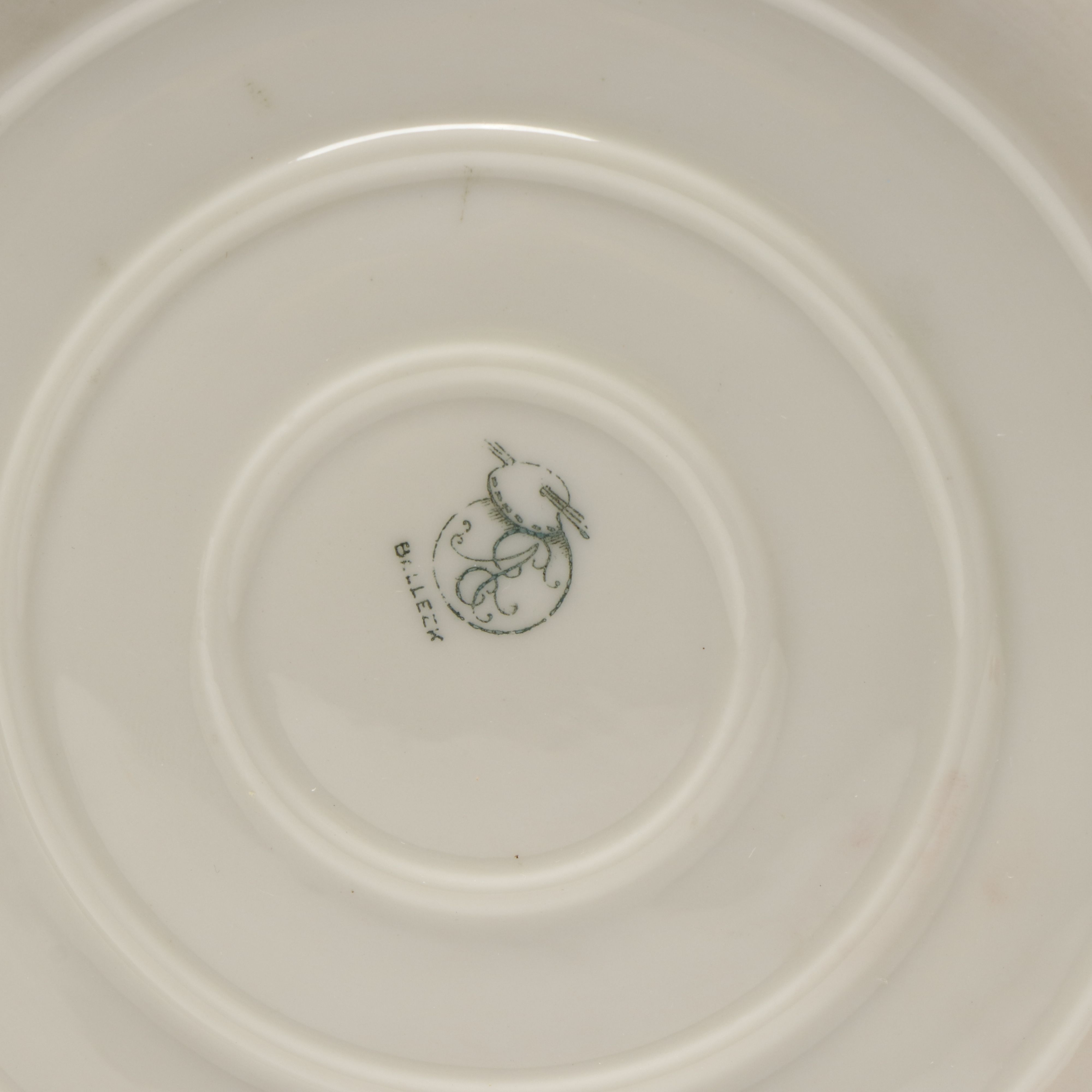 Belleek Ceramic Arts Company Hand-Painted Gilt Porcelain Pitcher, Antique