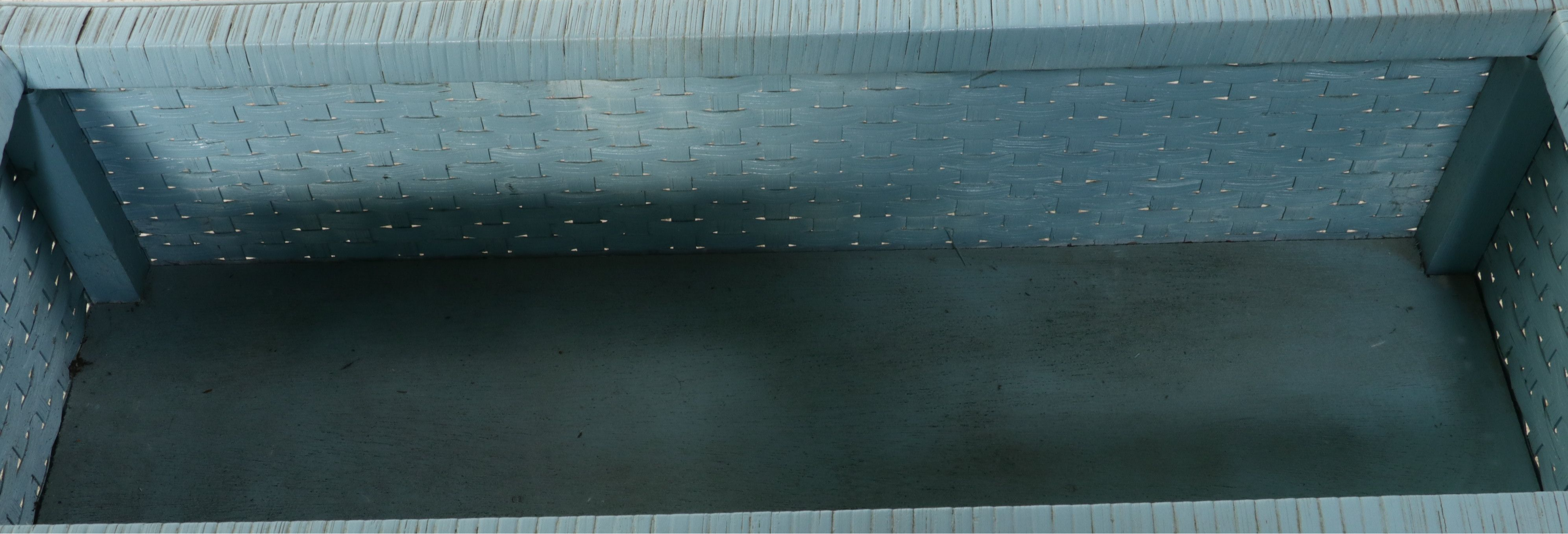 Hand-Painted Split Bamboo Standing Trough Planter