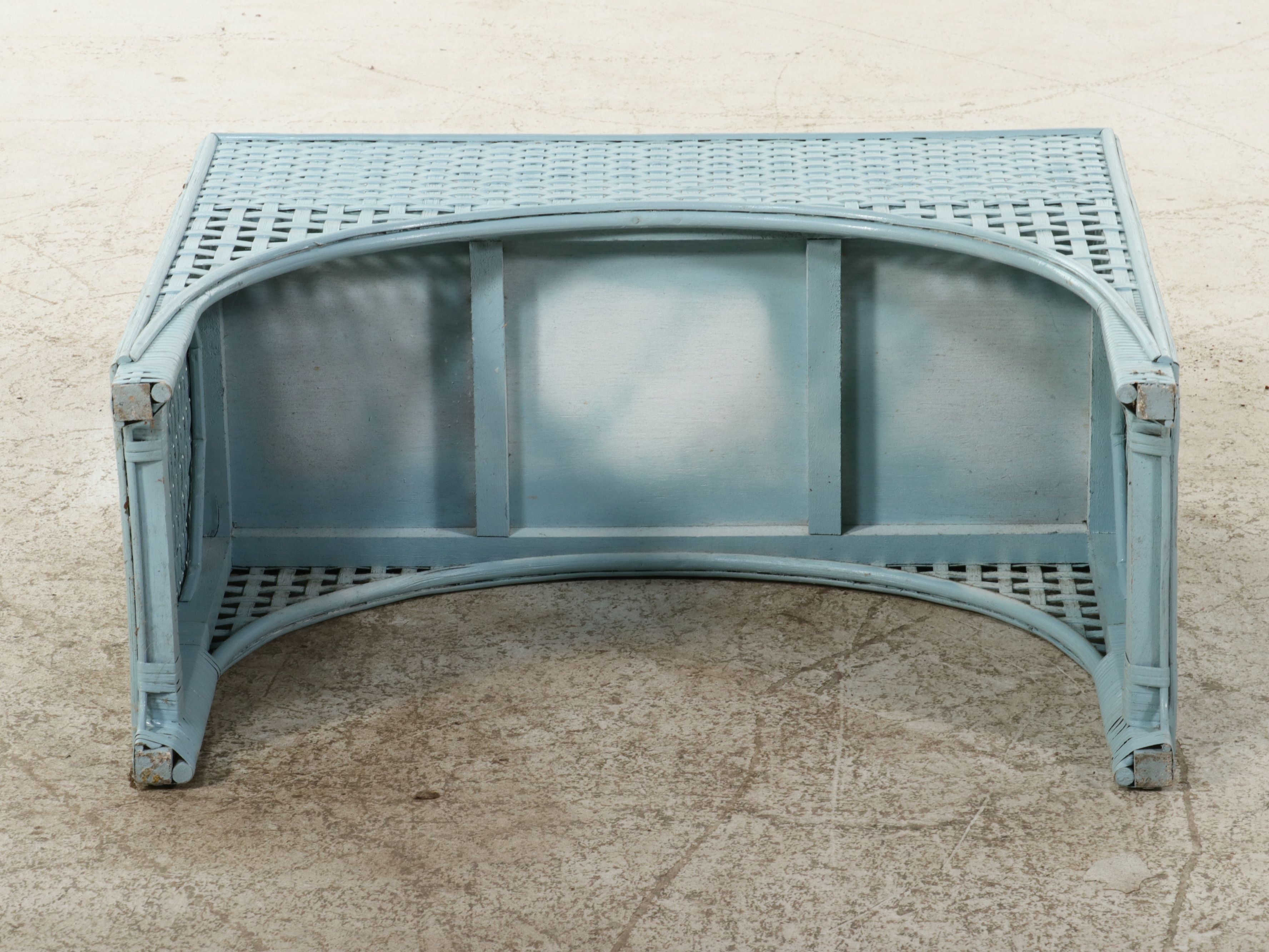 Hand-Painted Split Bamboo Standing Trough Planter