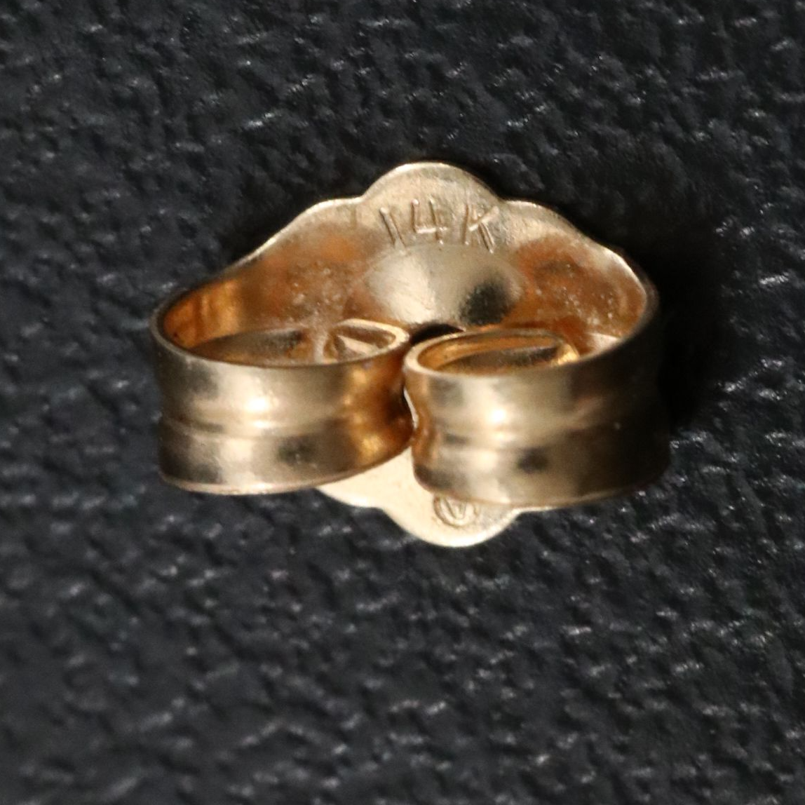 14K Ruby Stud Earrings