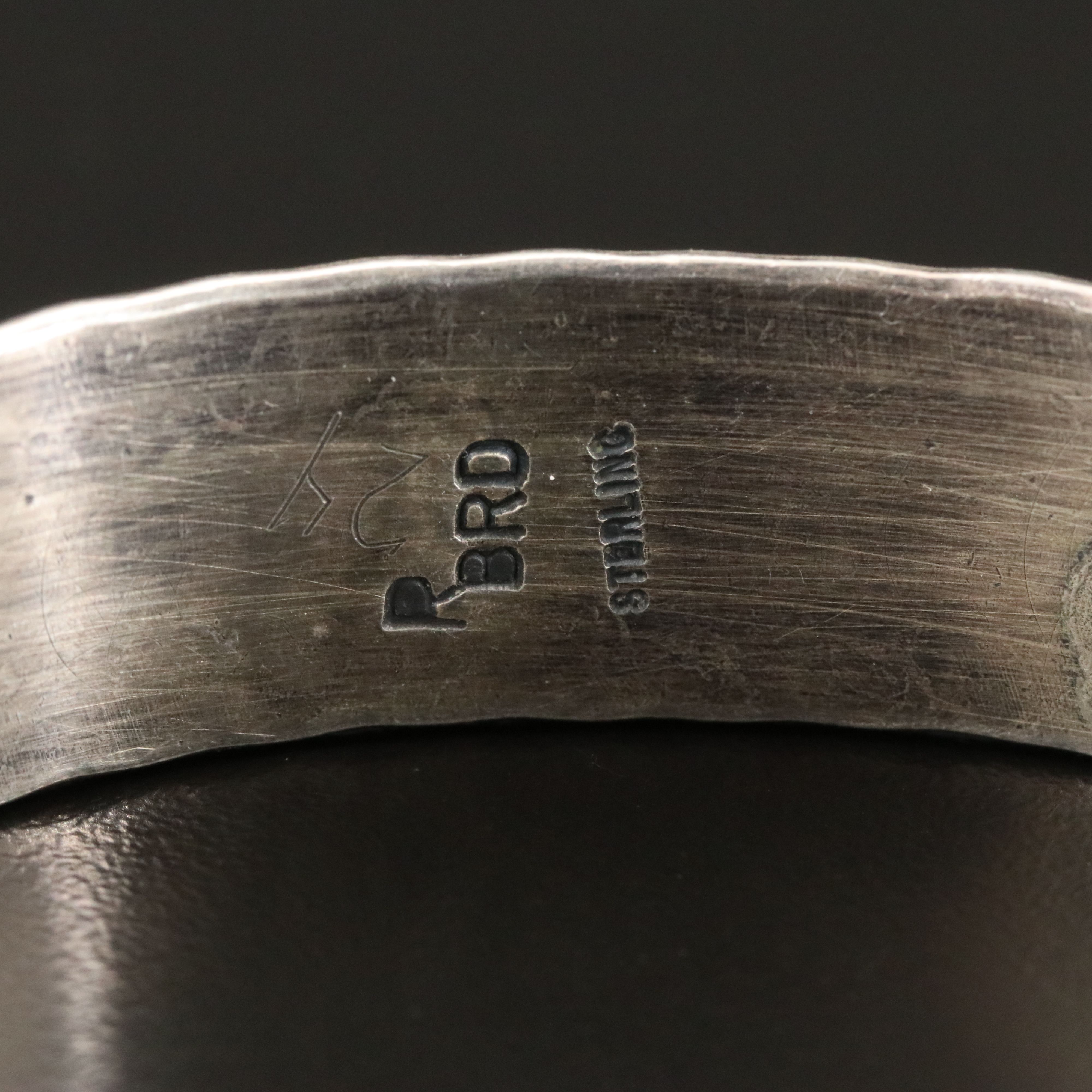 Raymond Beard Navajo Diné Sterling Turquoise Cuff Bracelet