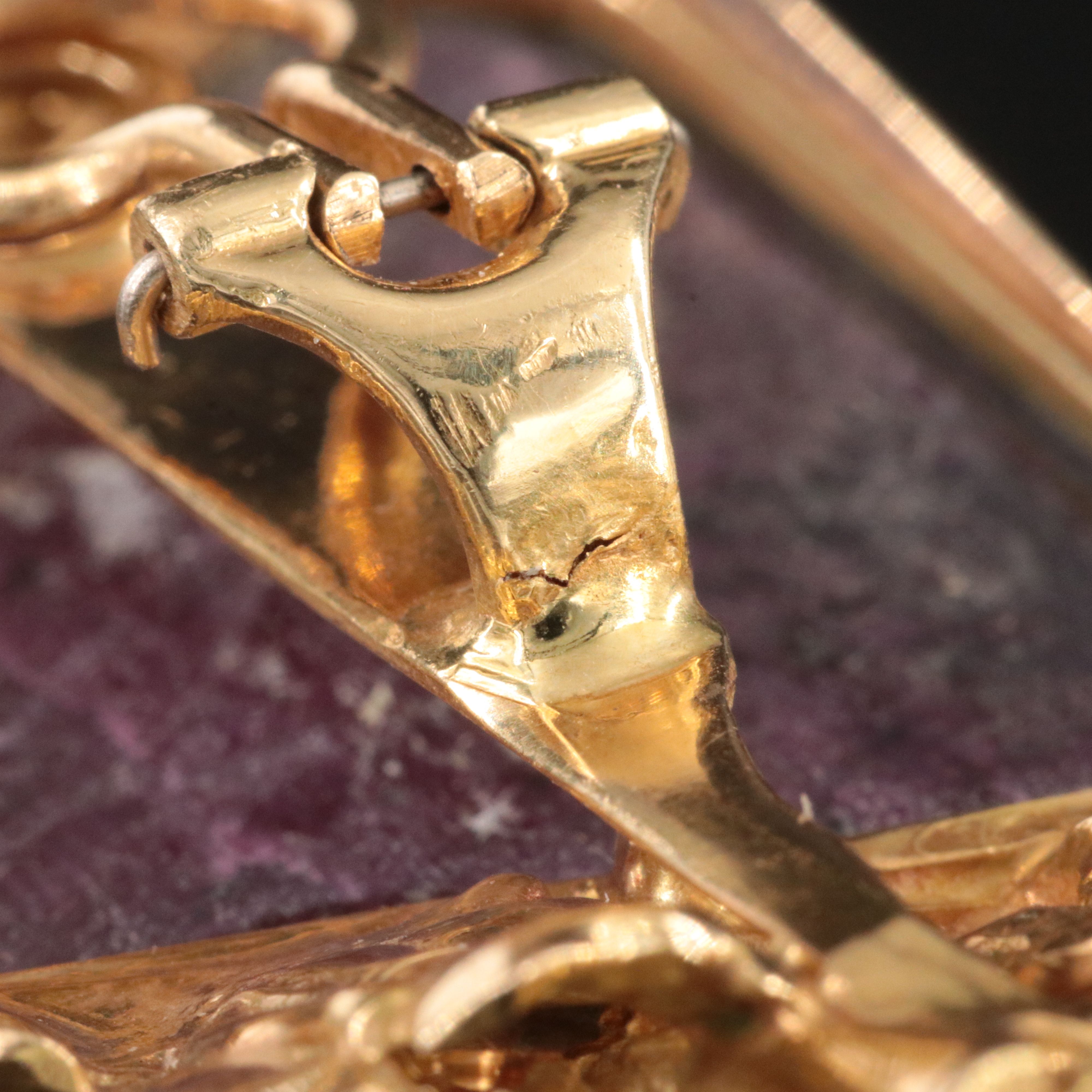 Vintage 18K Ruby and Diamond Earrings Attributed to Jean Vendome, 1970's