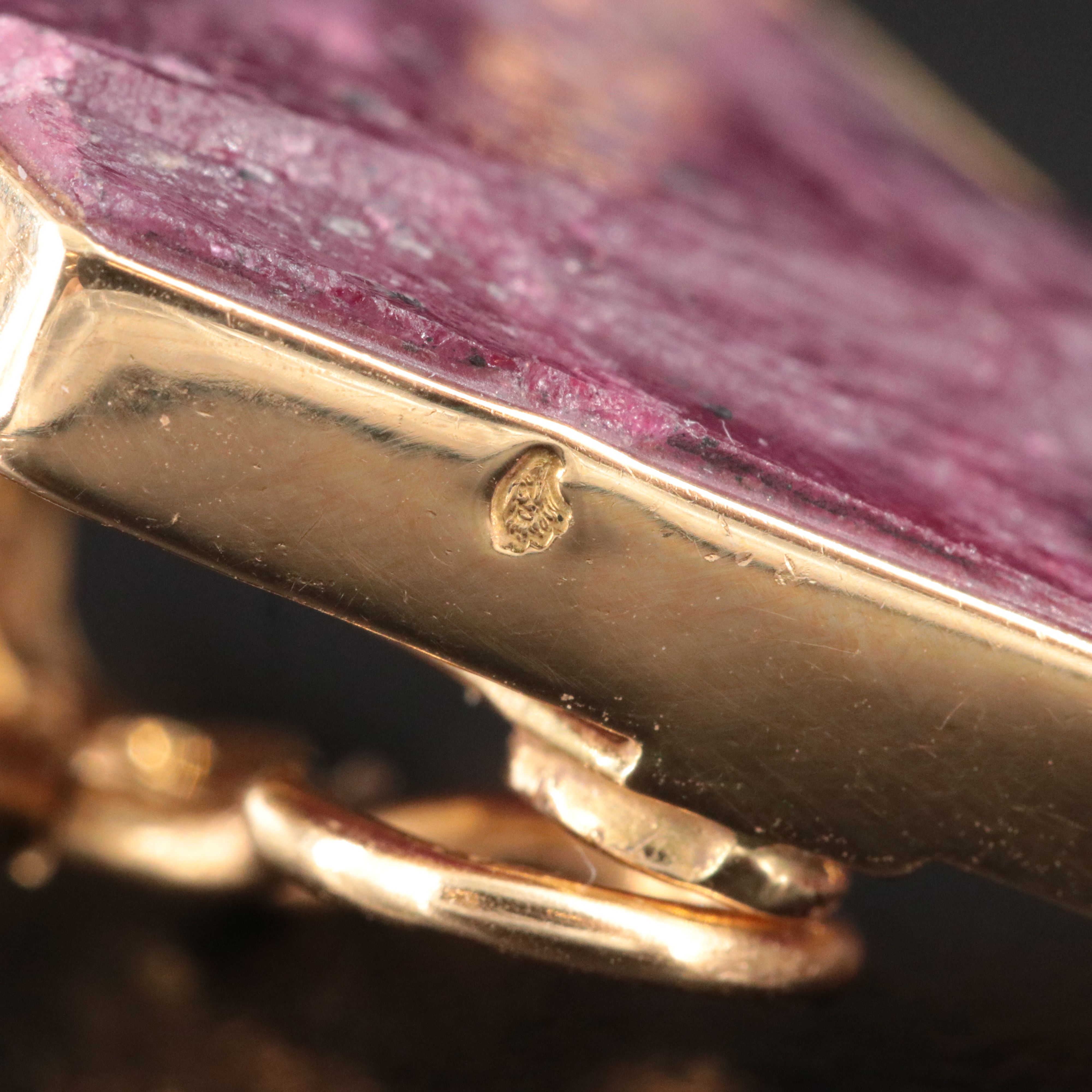 Vintage 18K Ruby and Diamond Earrings Attributed to Jean Vendome, 1970's