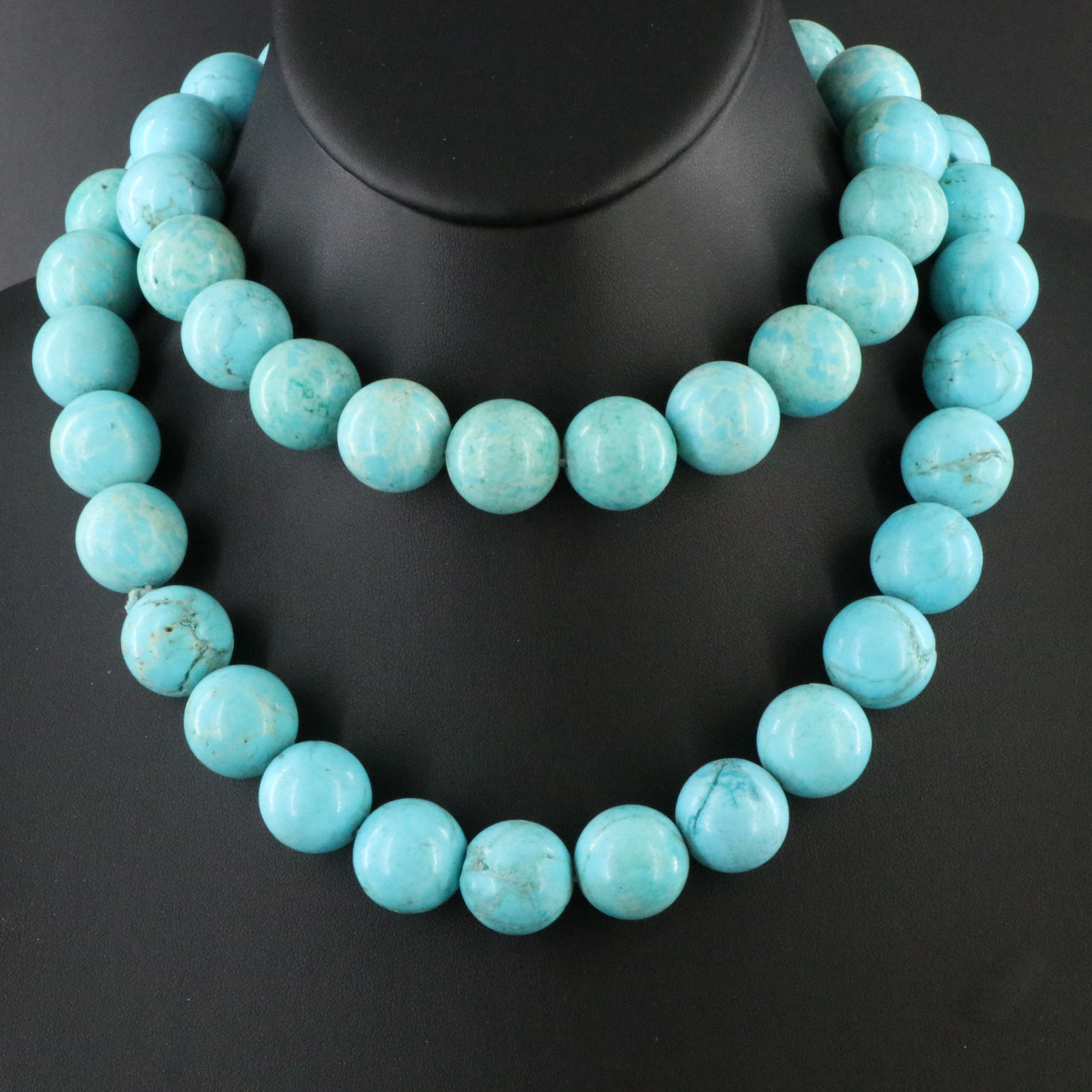 Endless Magnesite Bead Necklace
