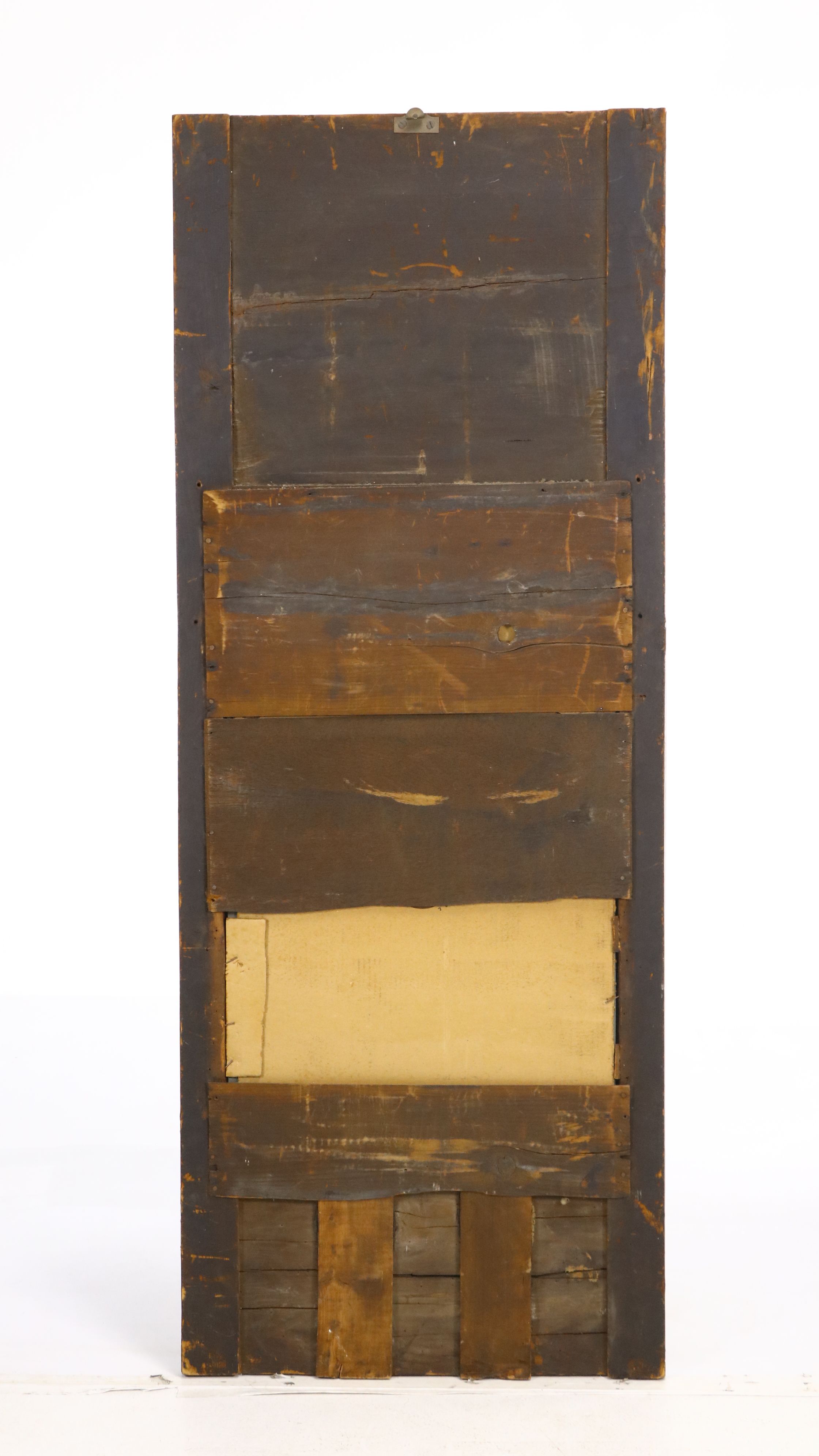 Biedermeier Style Flame Mahogany Veneered Trumeau Mirror, Early to Mid-19th C.