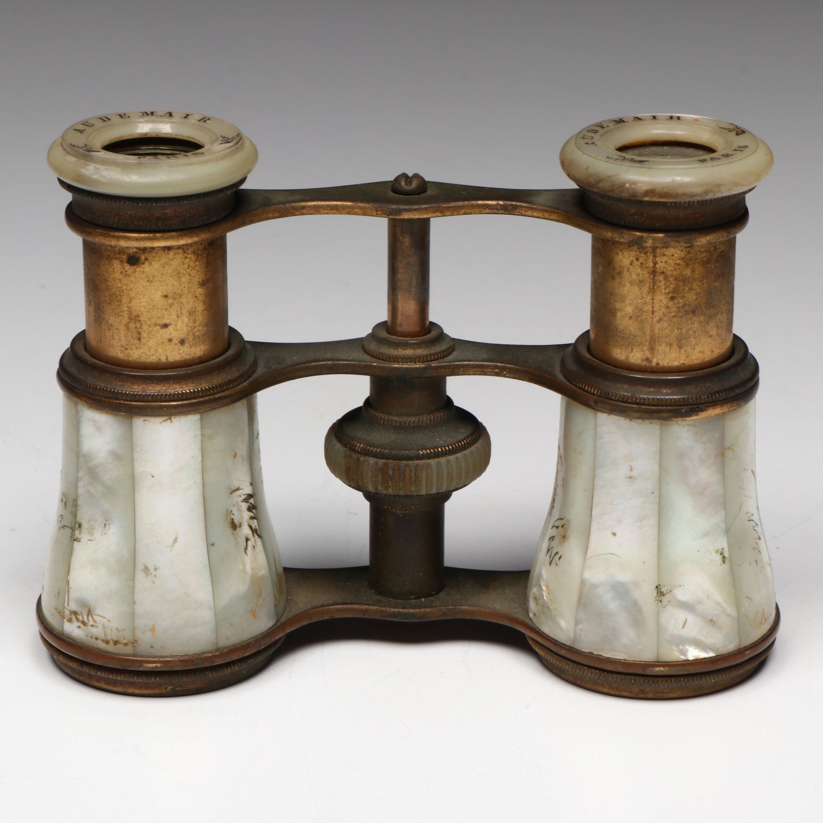P.W. & L. and Audemair Mother-of-Pearl Opera Glasses, Late 19th/Early 20th C.