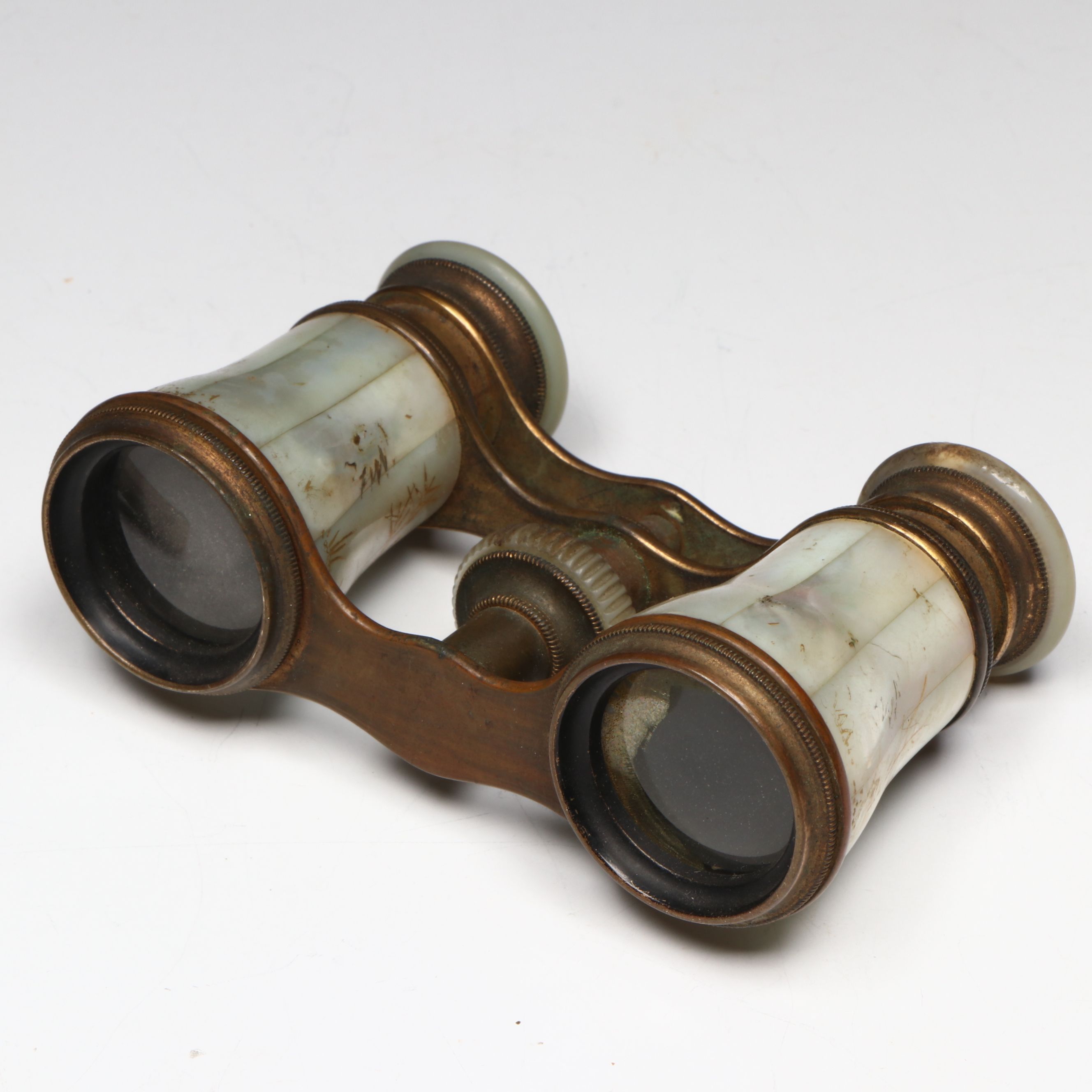 P.W. & L. and Audemair Mother-of-Pearl Opera Glasses, Late 19th/Early 20th C.