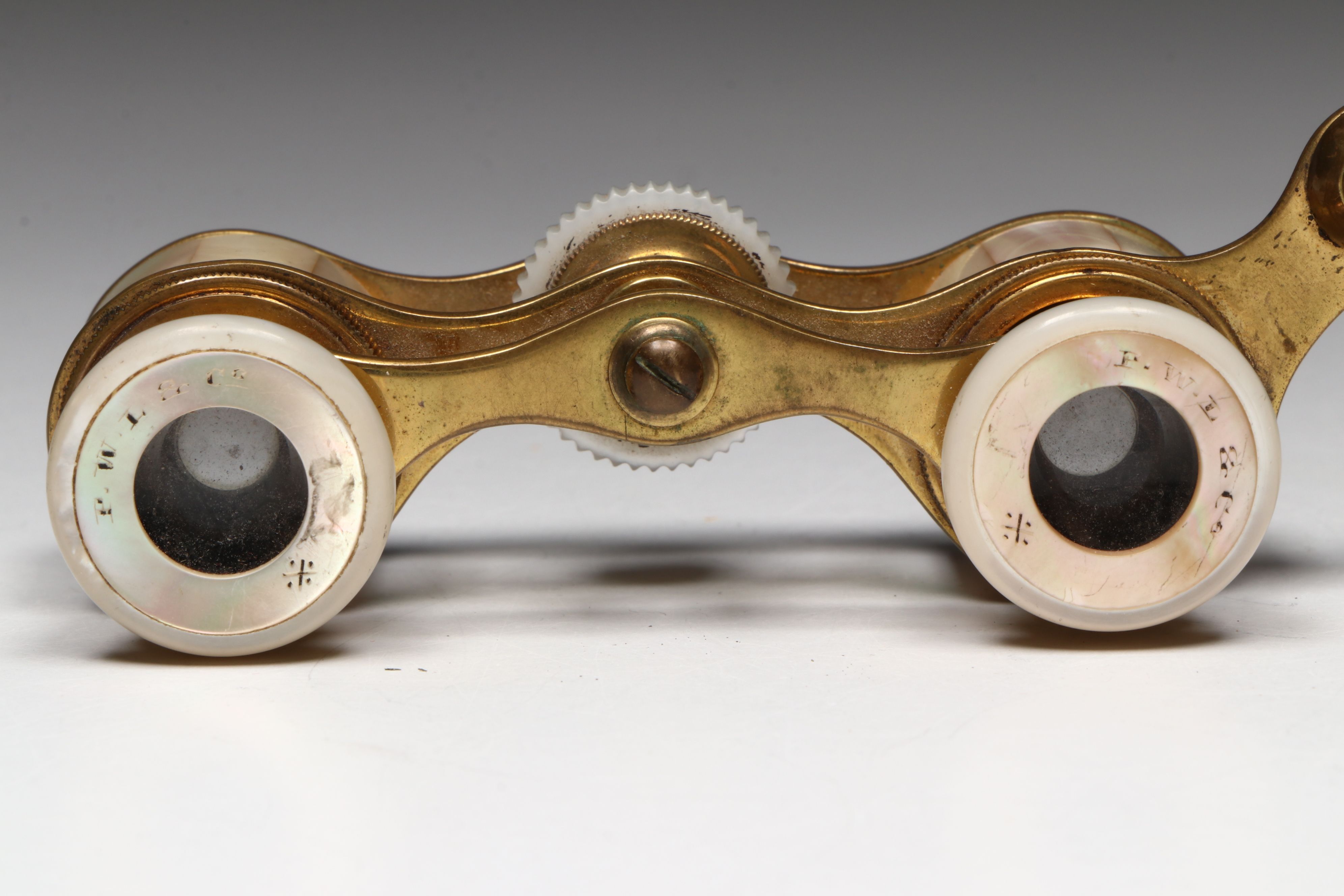 P.W. & L. and Audemair Mother-of-Pearl Opera Glasses, Late 19th/Early 20th C.