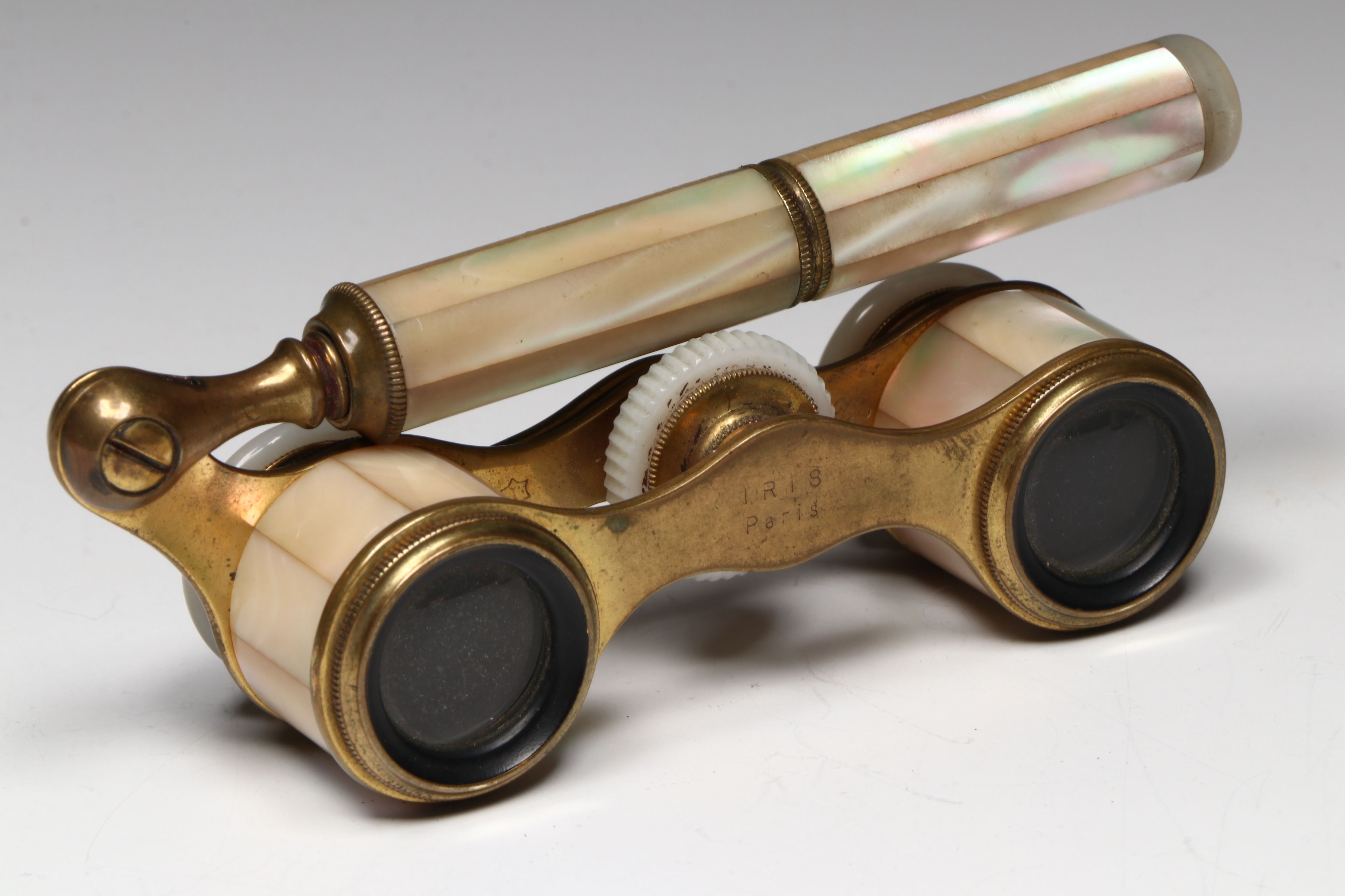 P.W. & L. and Audemair Mother-of-Pearl Opera Glasses, Late 19th/Early 20th C.