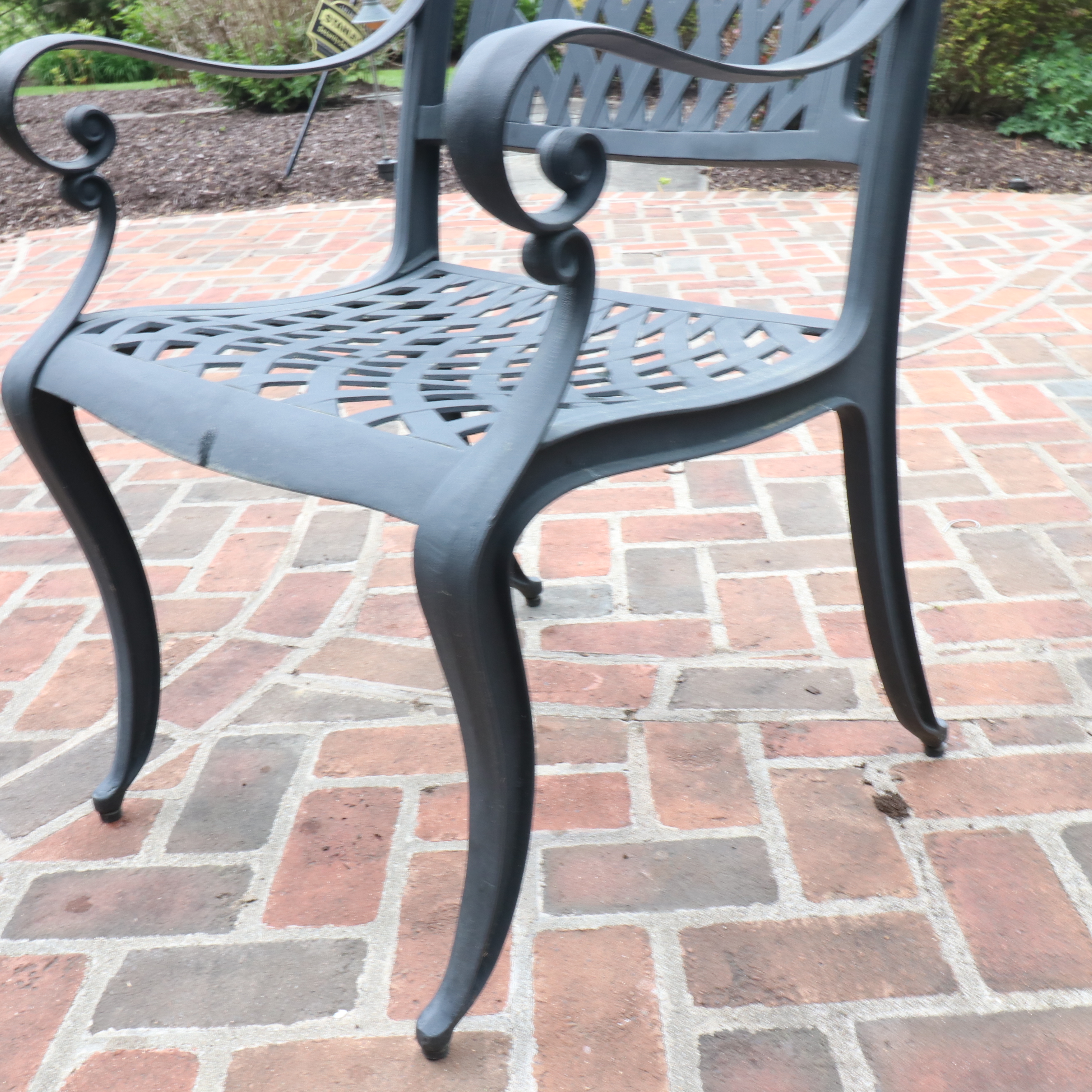 Six-Piece Cast Aluminum Patio Dining Set