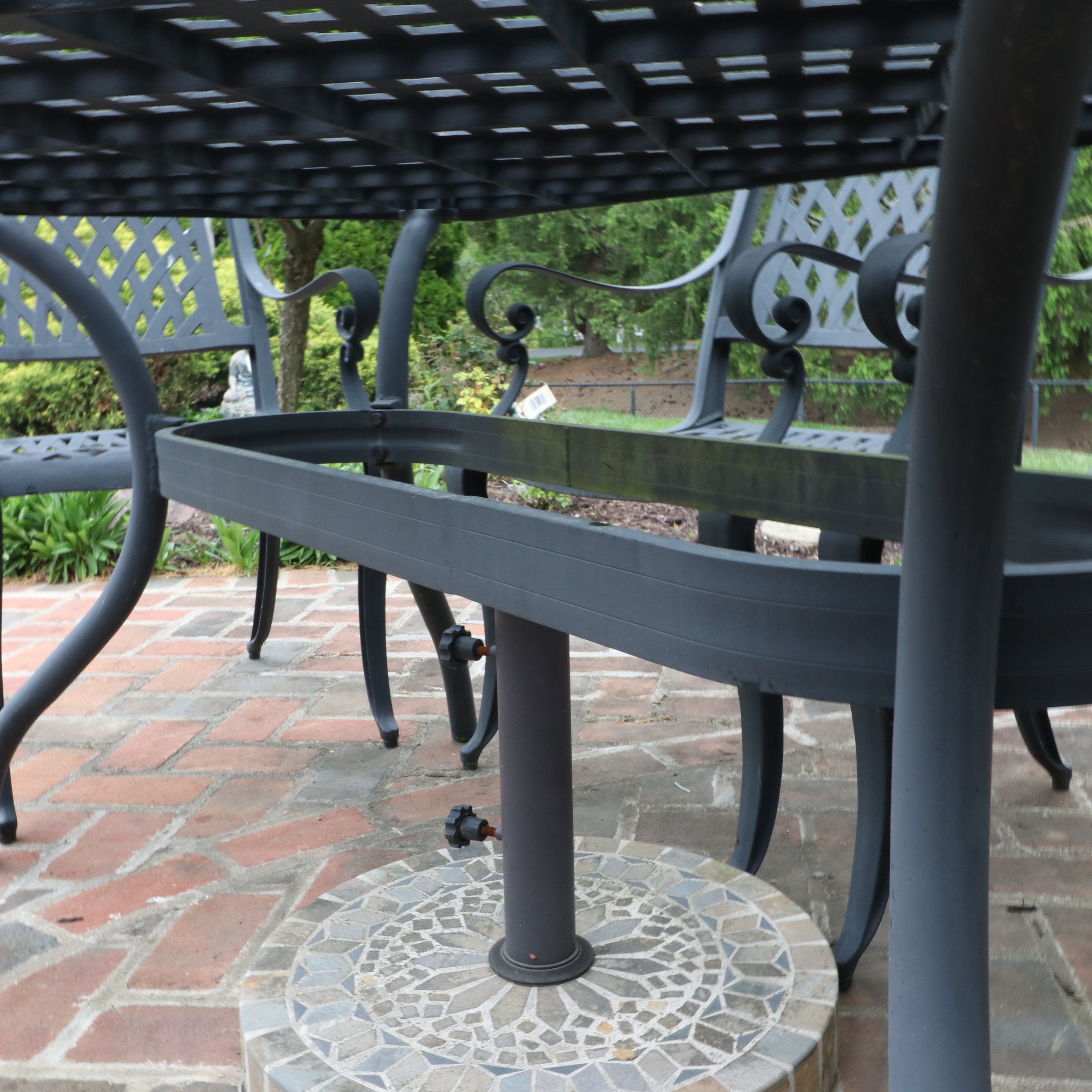 Six-Piece Cast Aluminum Patio Dining Set