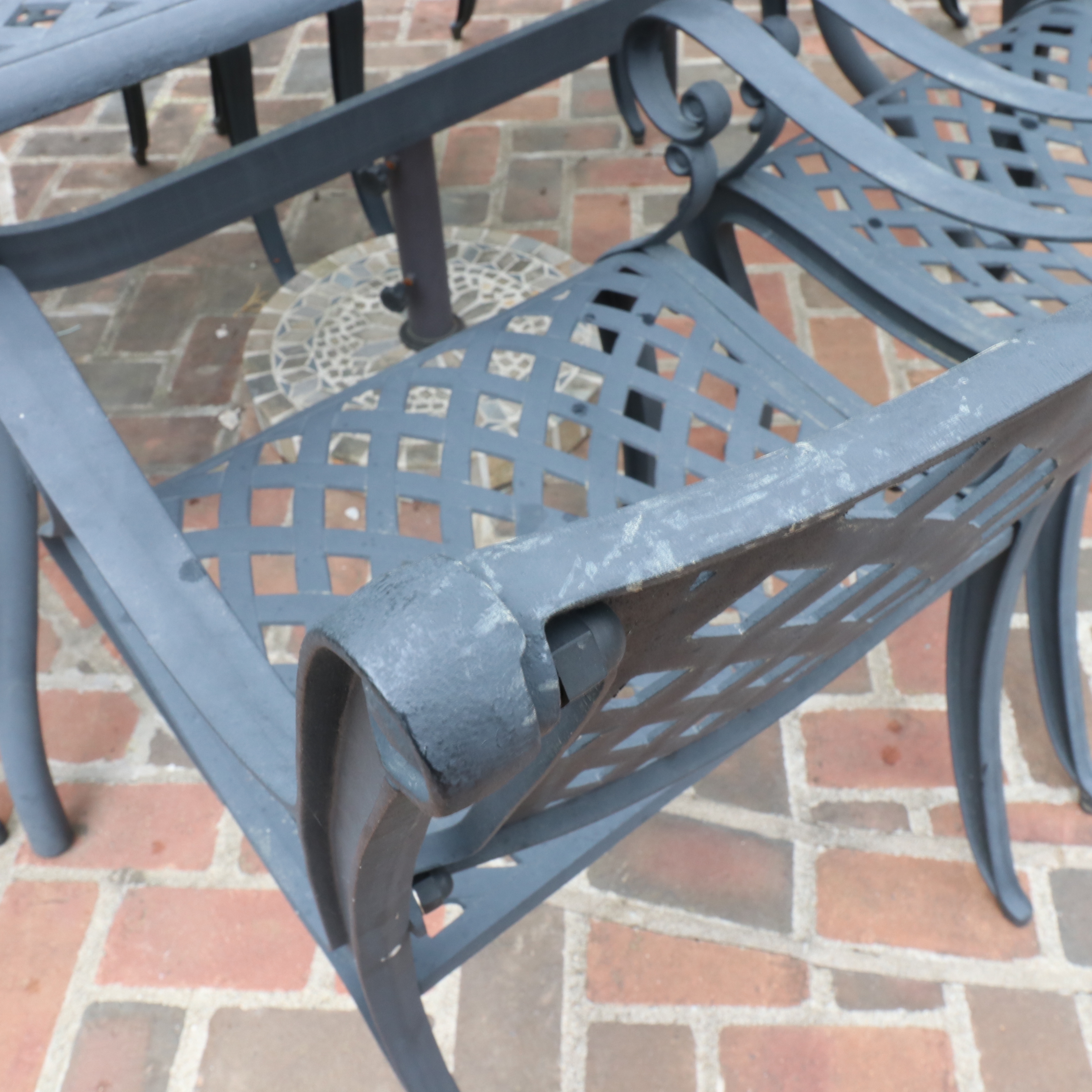 Six-Piece Cast Aluminum Patio Dining Set