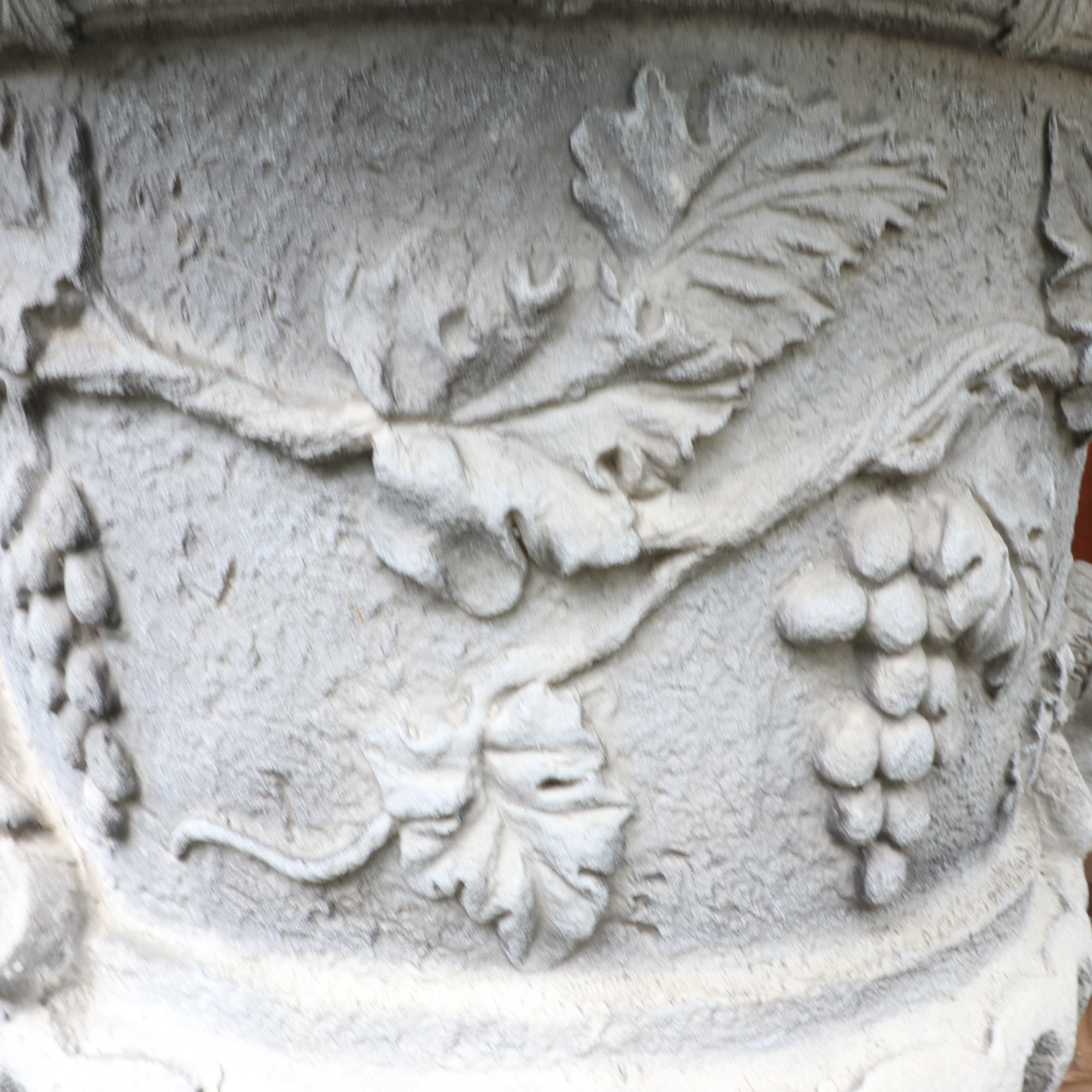 Neoclassical Ram's Head and Grapevine Urn Garden Planters