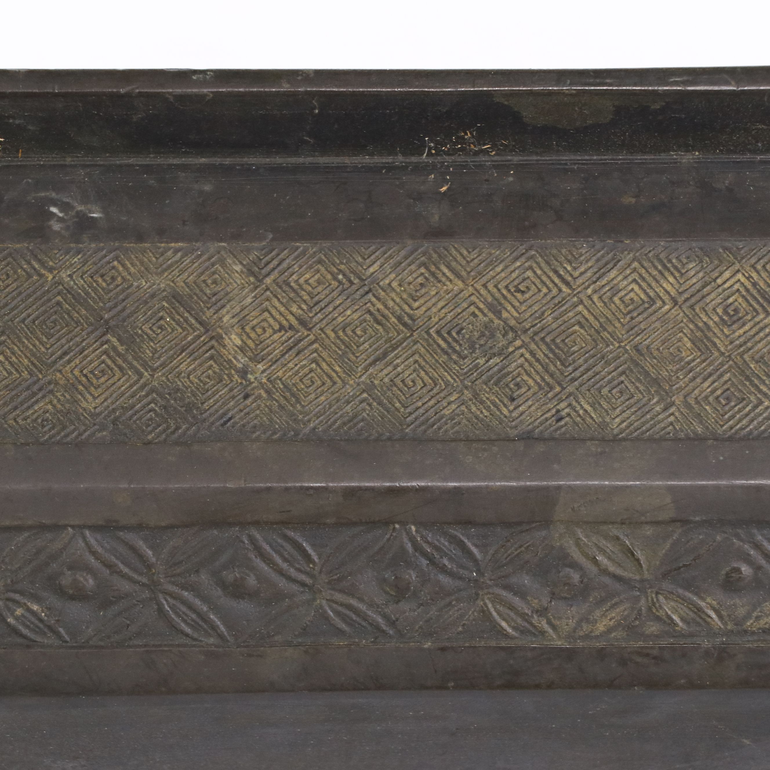 Japanese Meiji Style Bronzed Metal Suiban