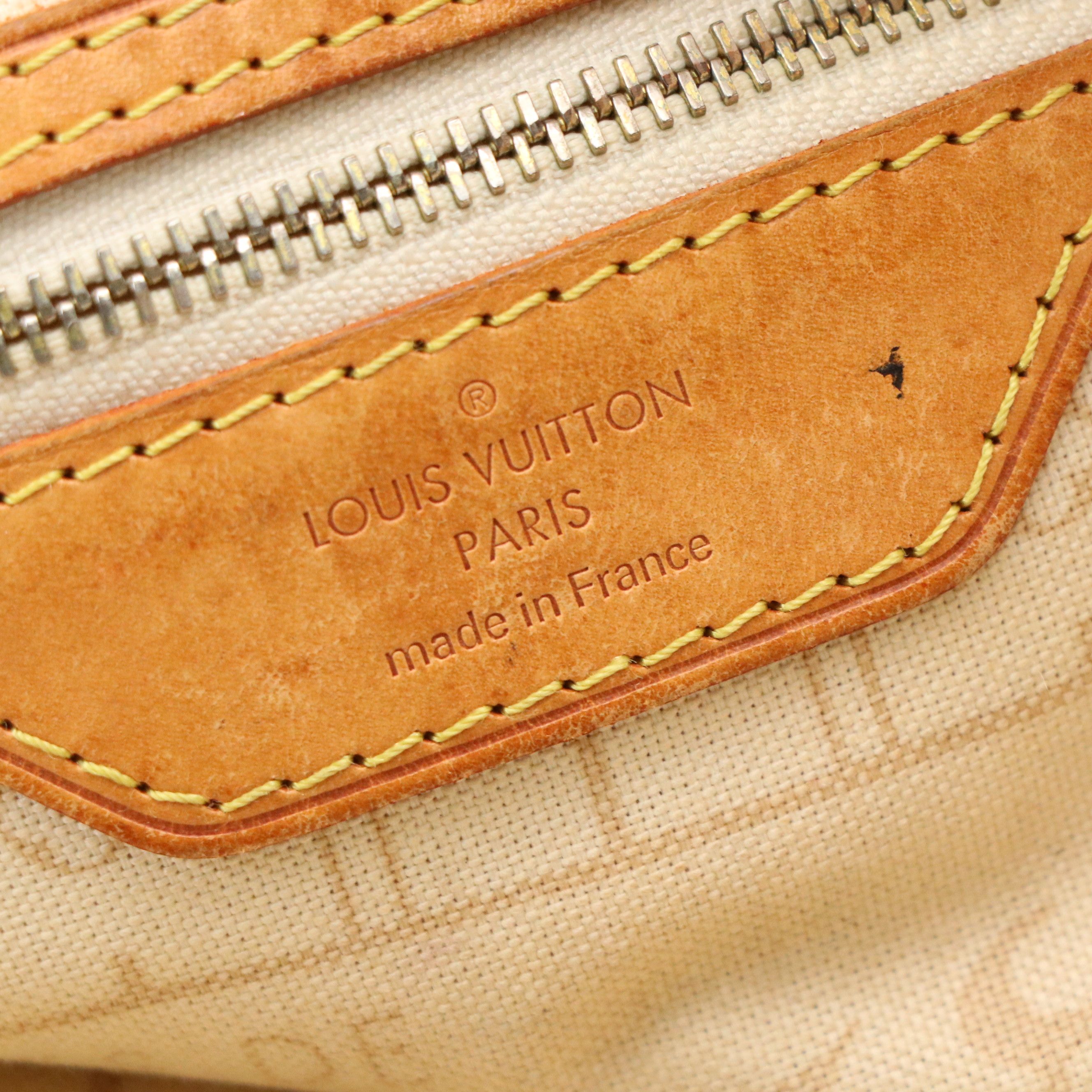 Louis Vuitton Neverfull PM Tote Bag in Damier Azur Canvas and Leather